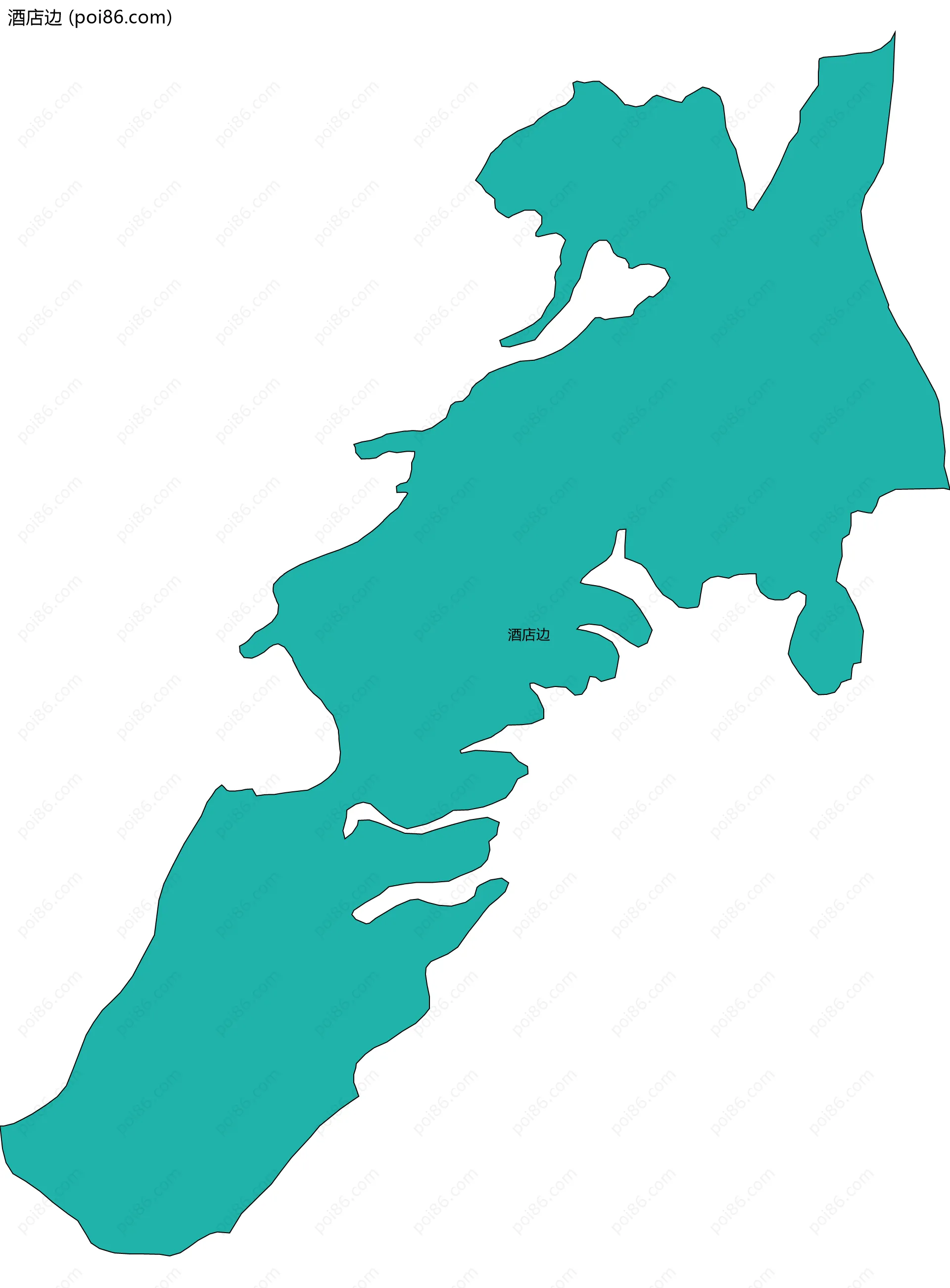 酒店边边界地图