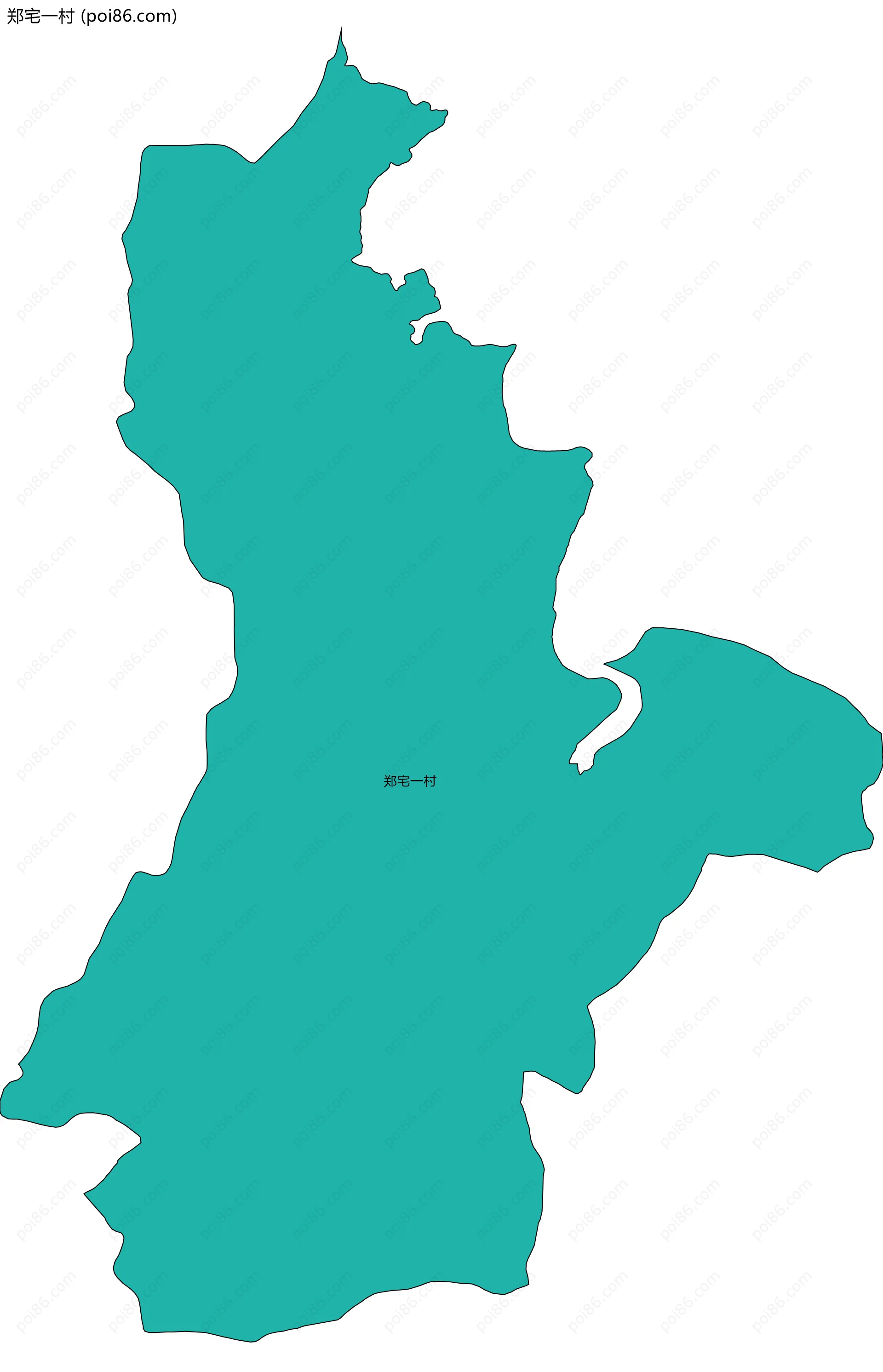 郑宅一村边界地图