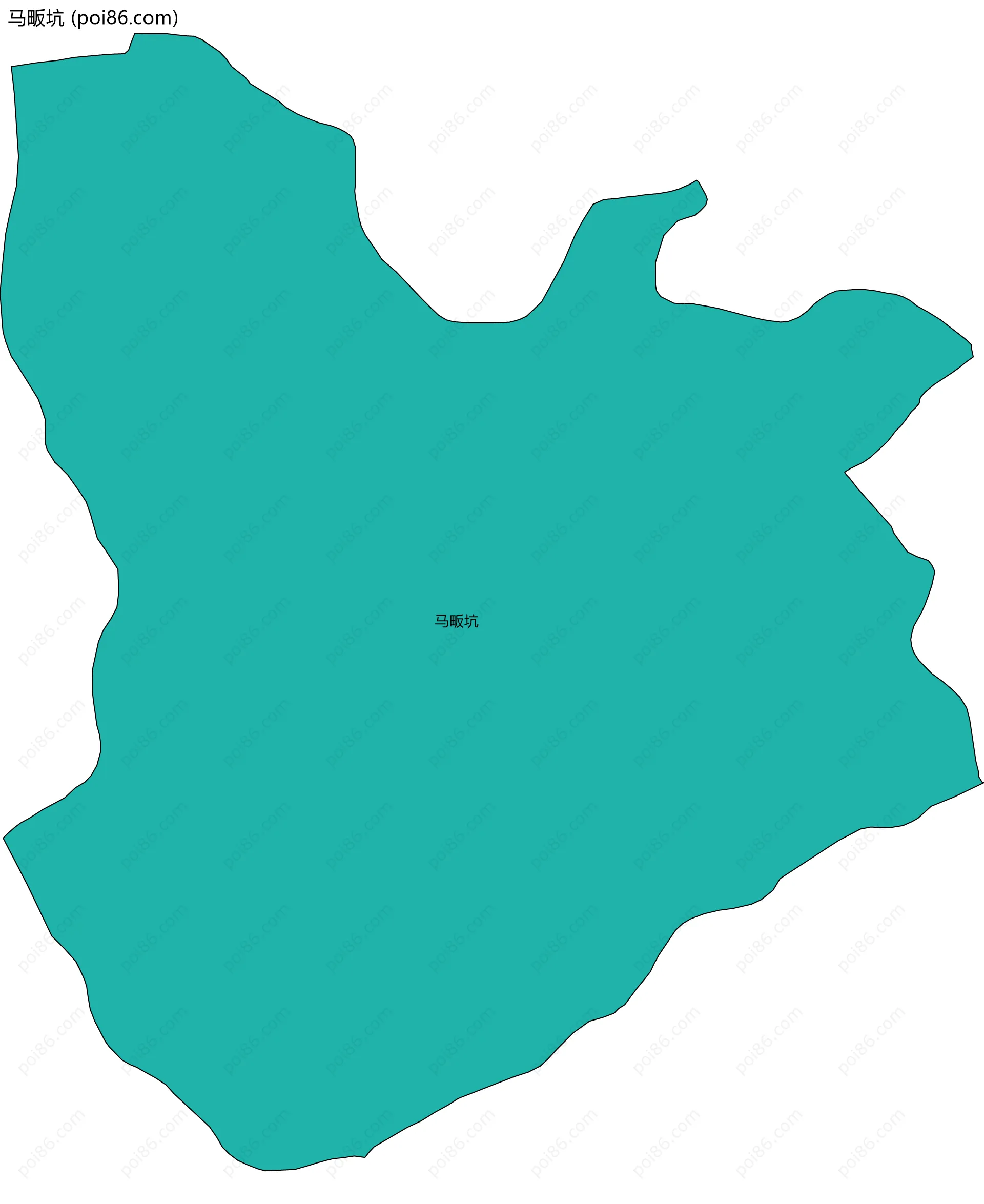 马畈坑边界地图