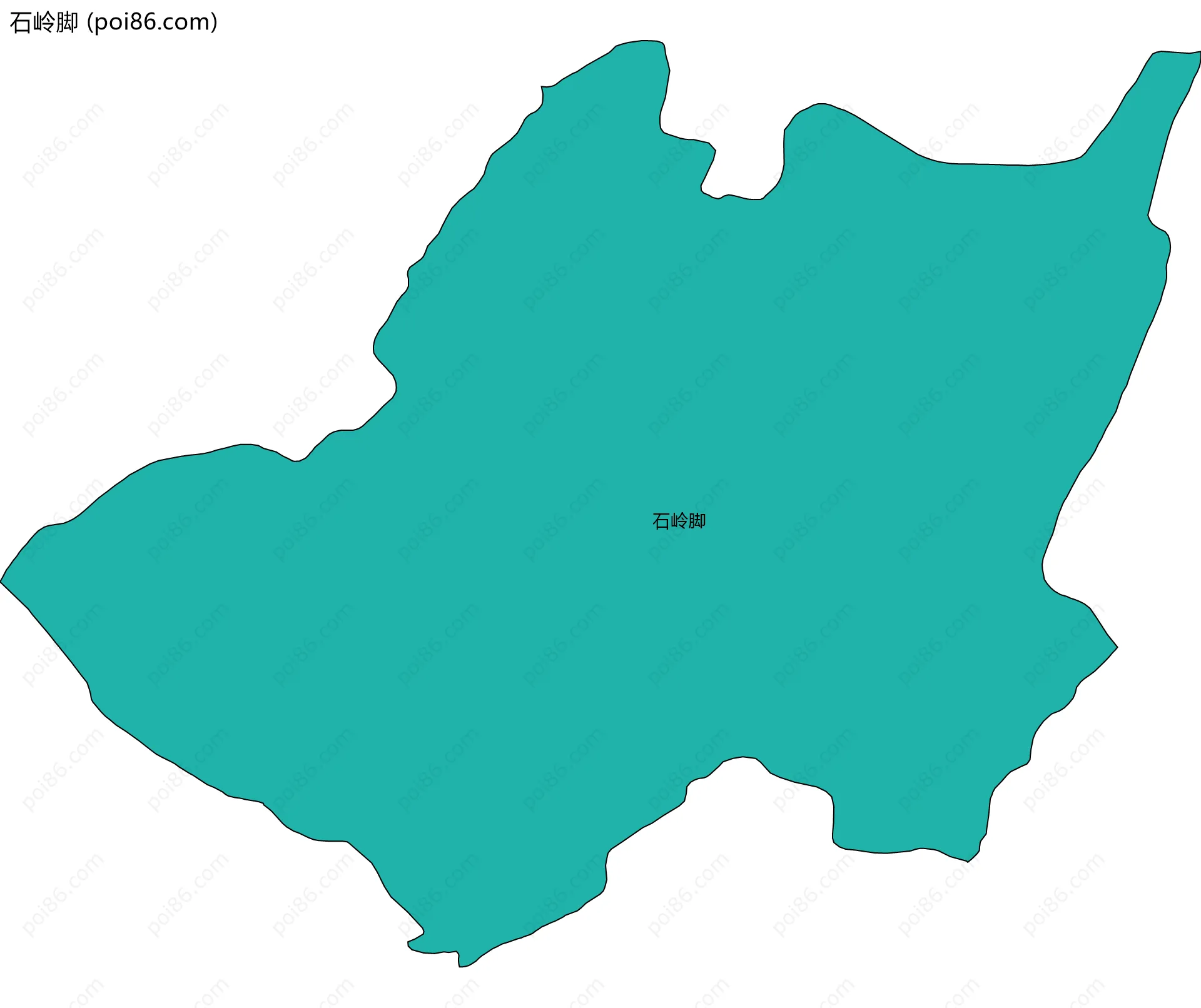 石岭脚边界地图