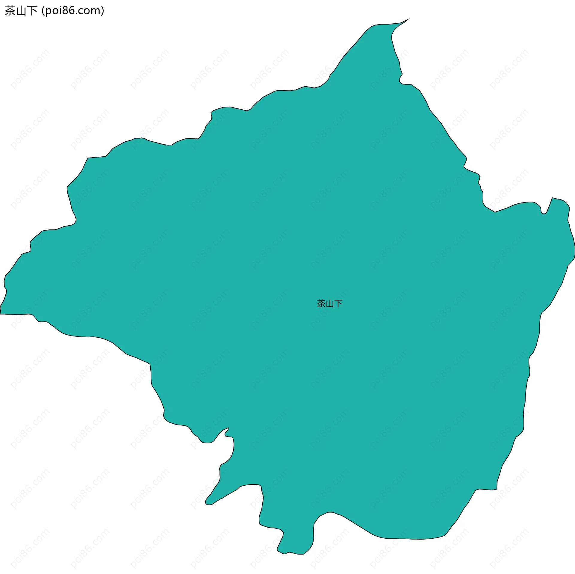 茶山下边界地图