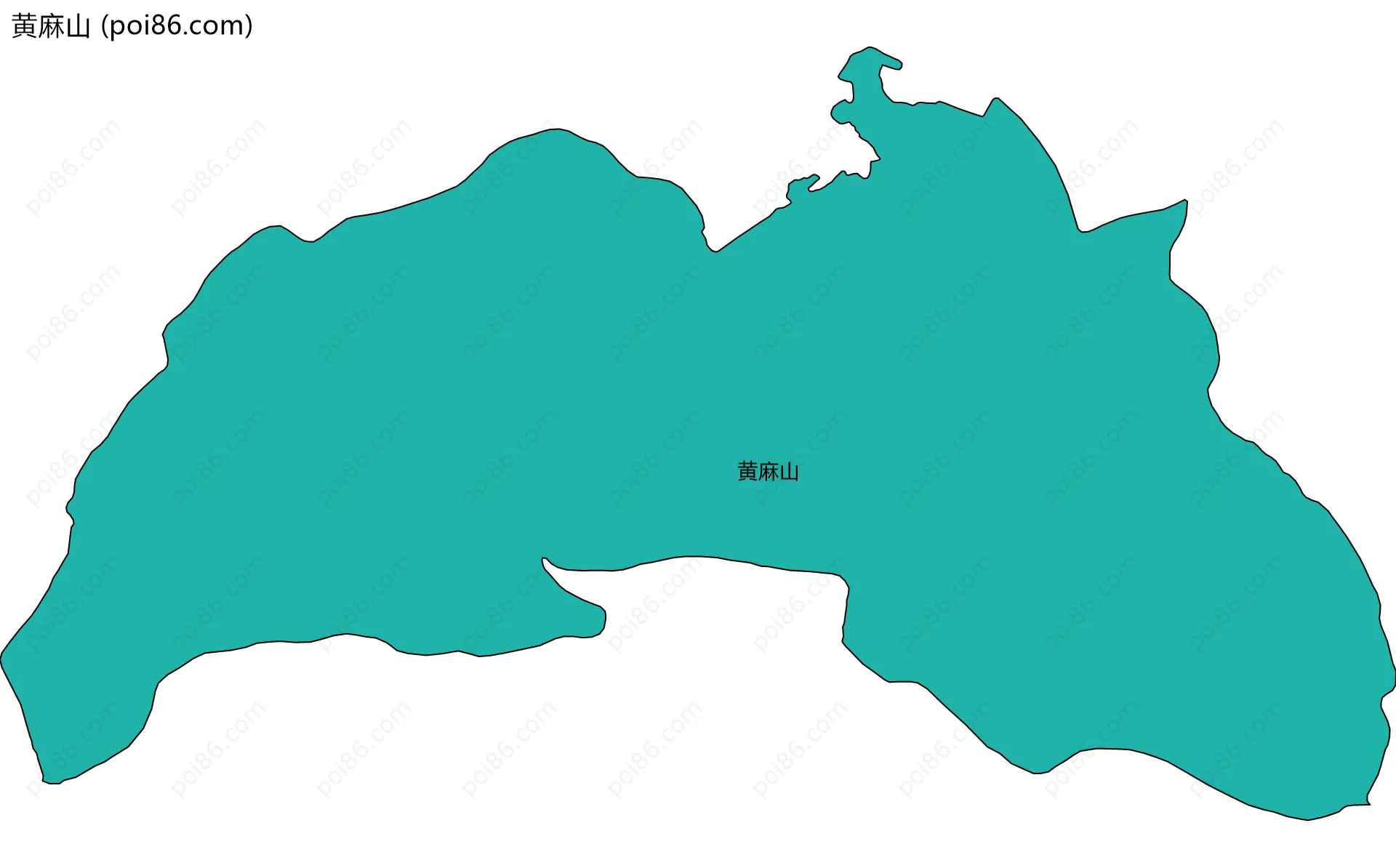 黄麻山边界地图