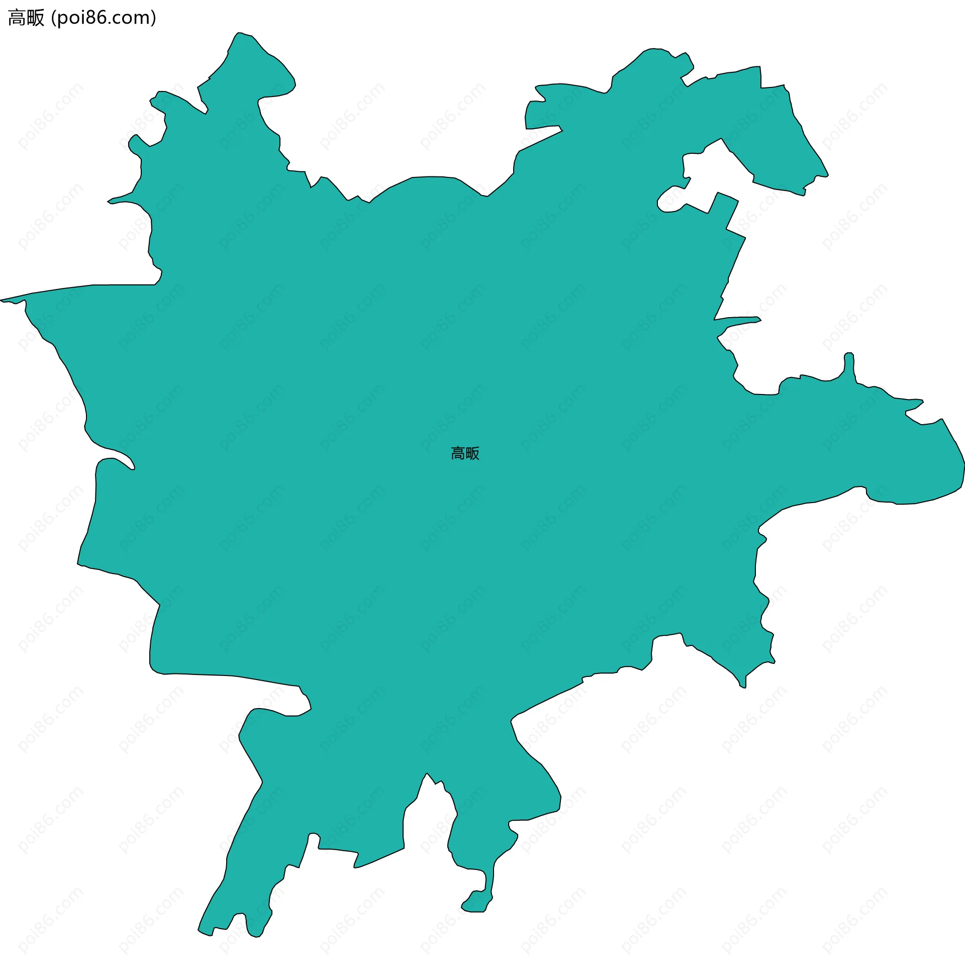 高畈边界地图