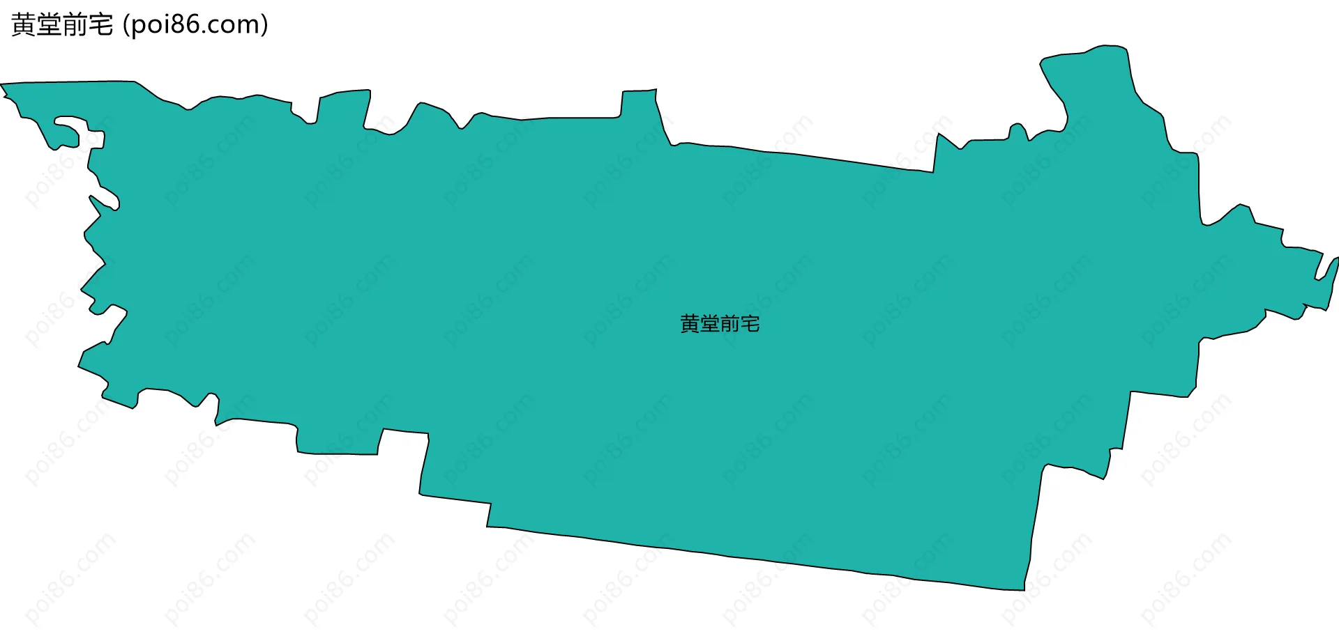 黄堂前宅边界地图