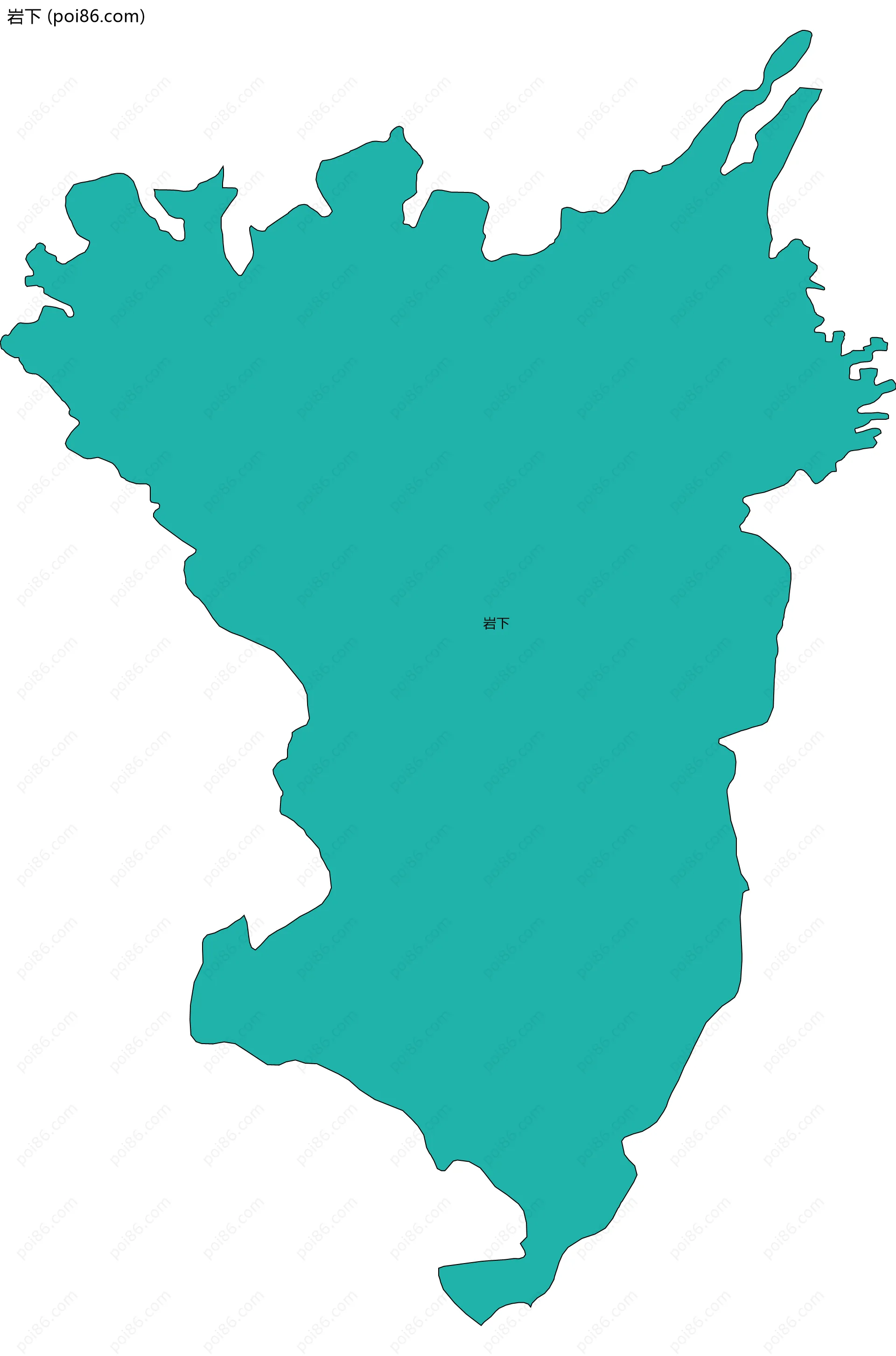 岩下边界地图