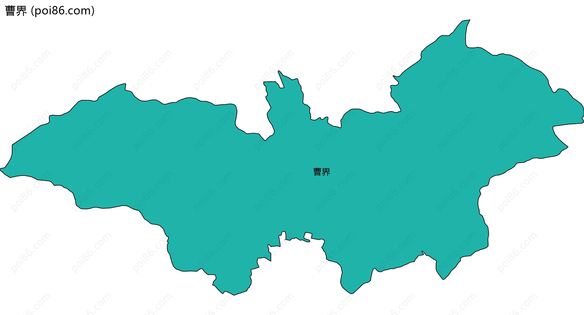 曹界边界地图