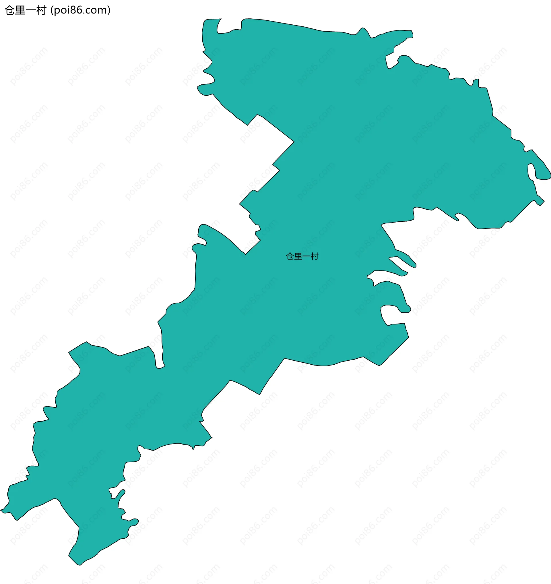 仓里一村边界地图