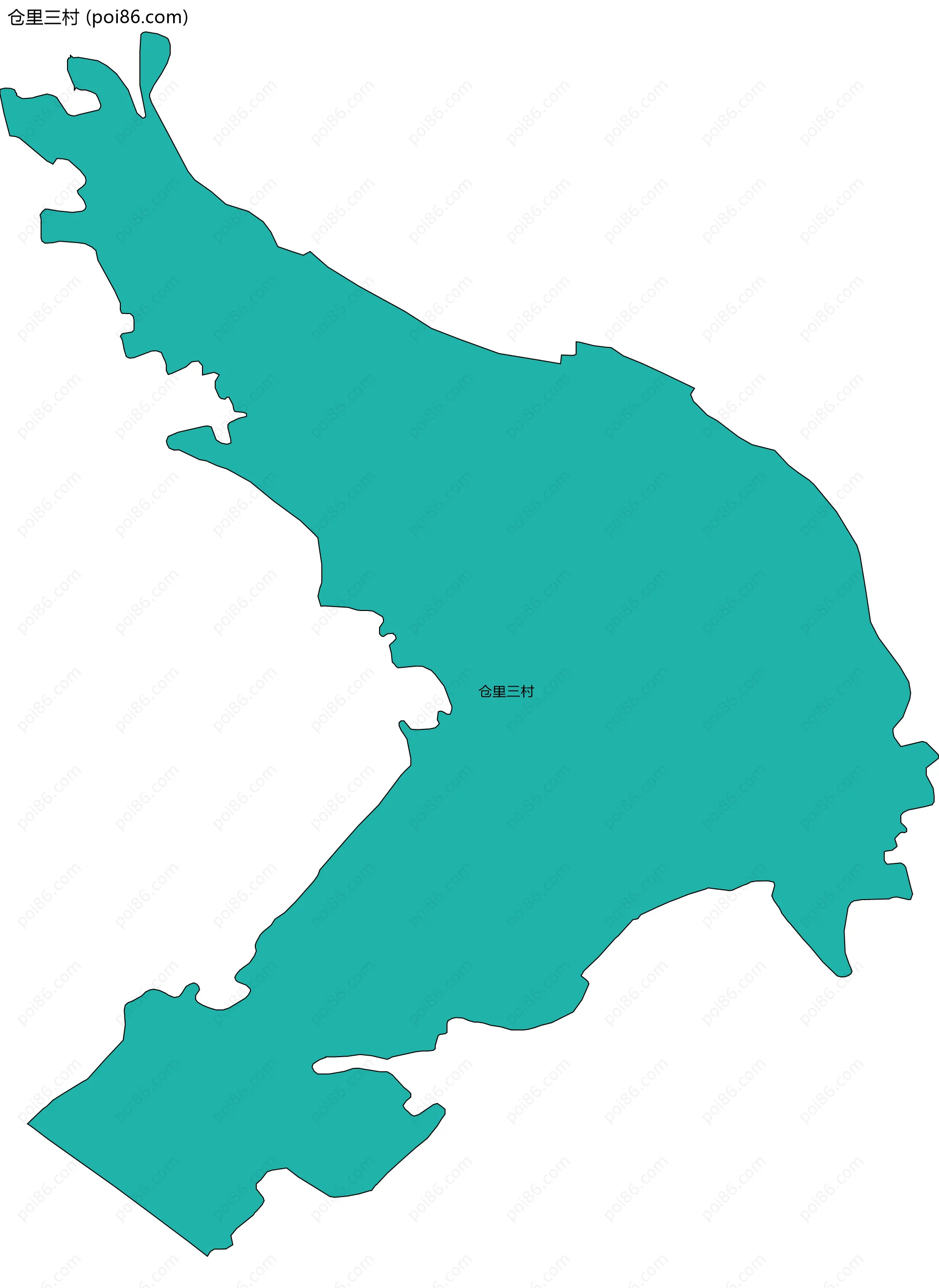 仓里三村边界地图