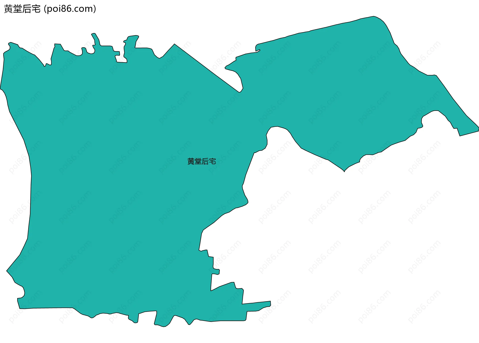 黄堂后宅边界地图