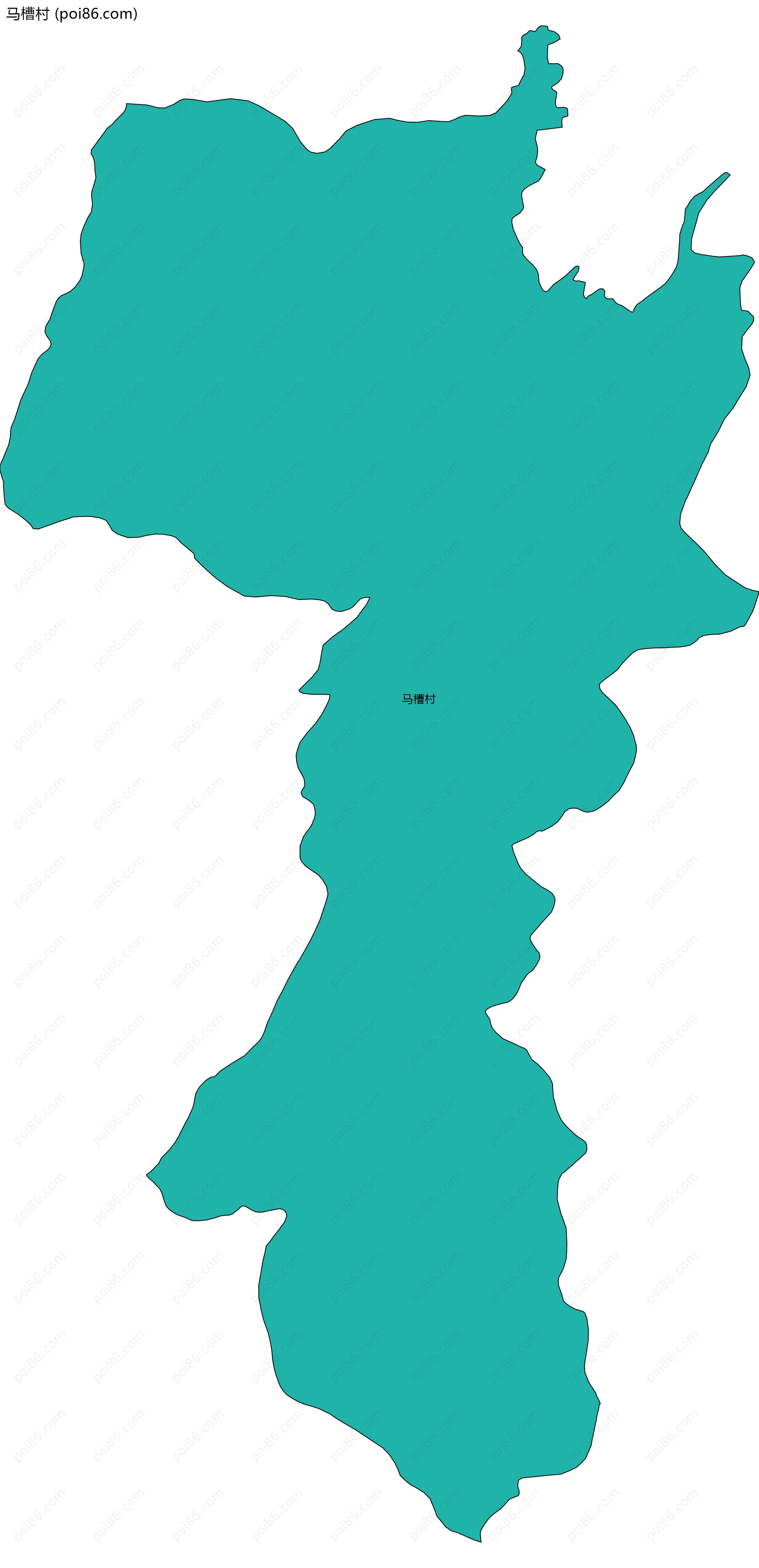 马槽村边界地图
