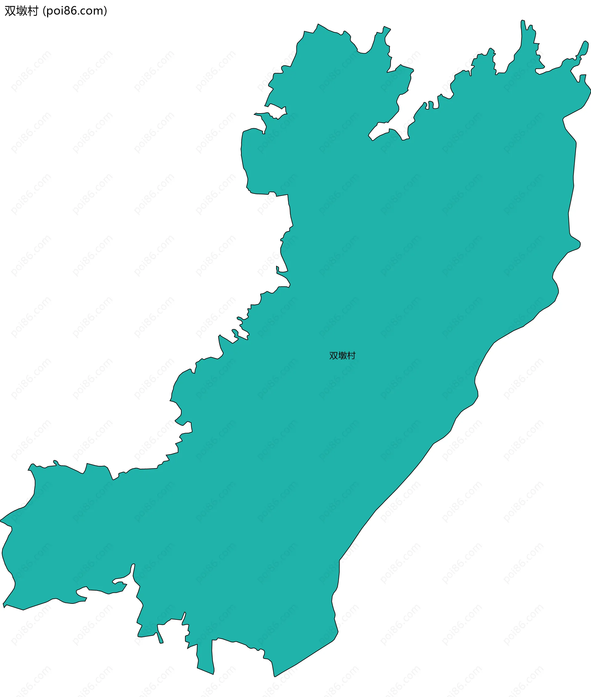 双墩村边界地图