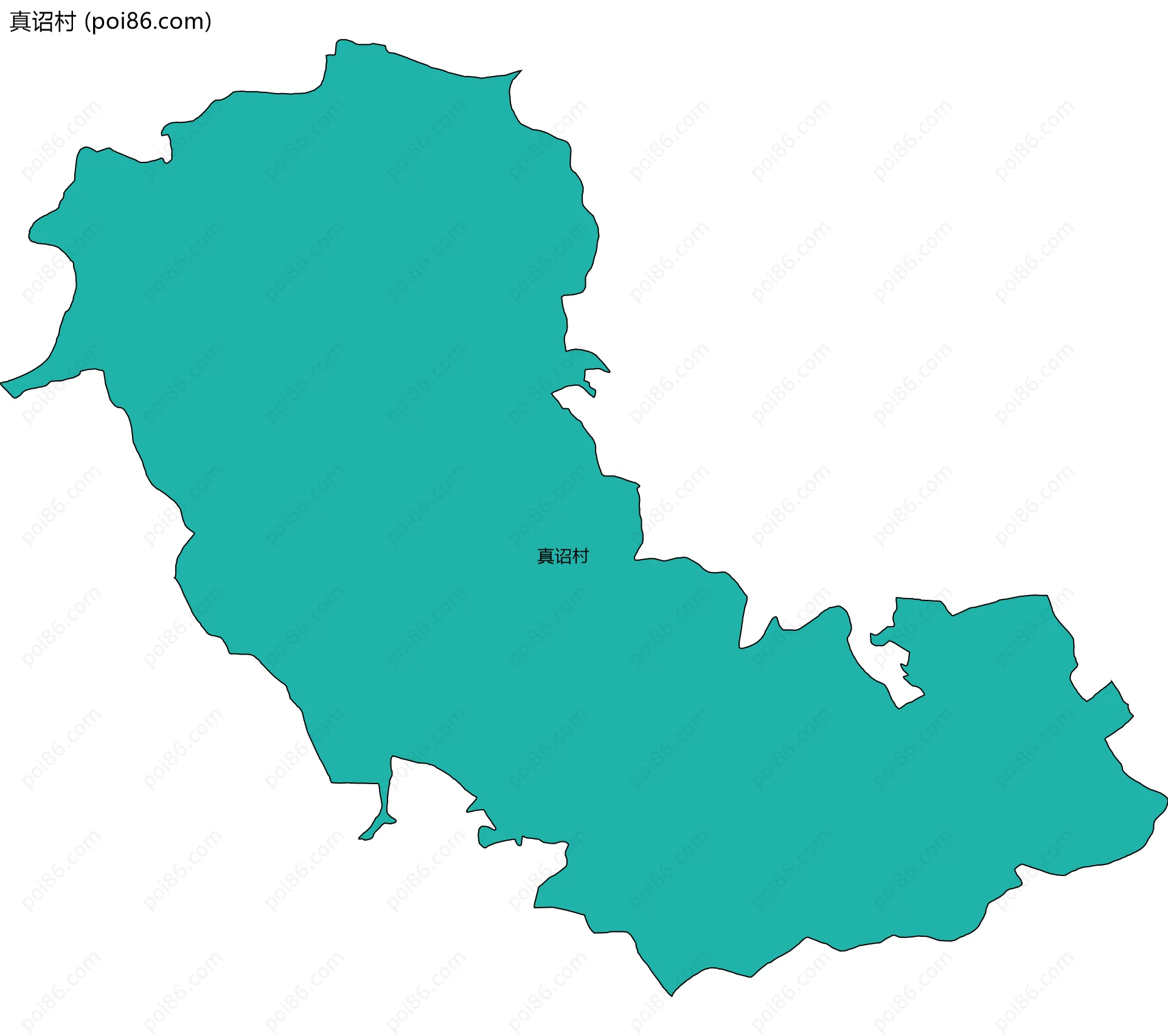 真诏村边界地图