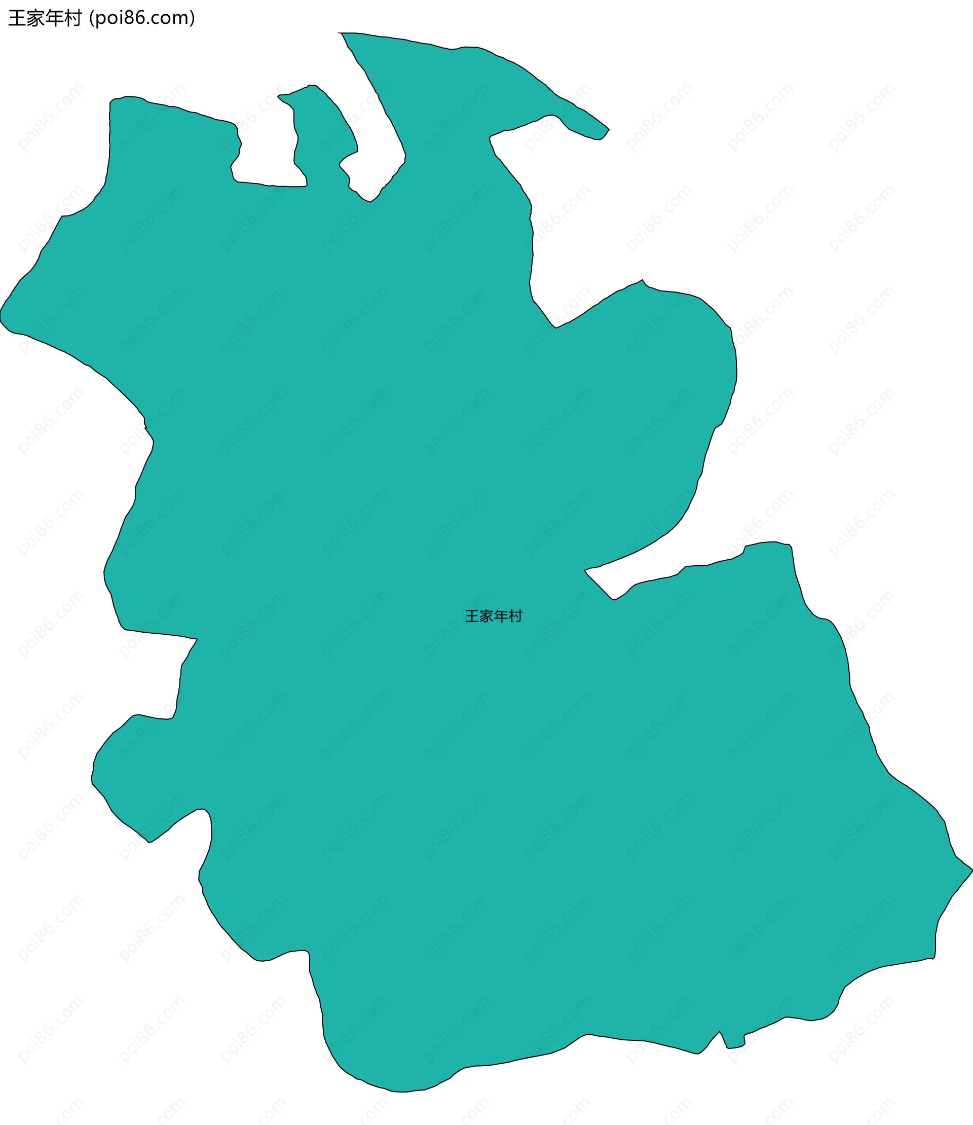 王家年村边界地图