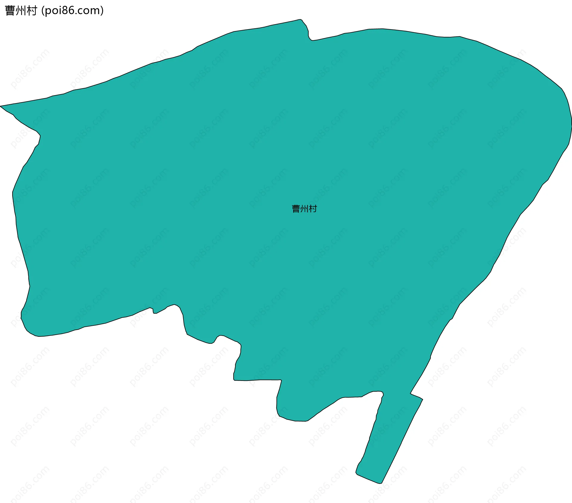 曹州村边界地图