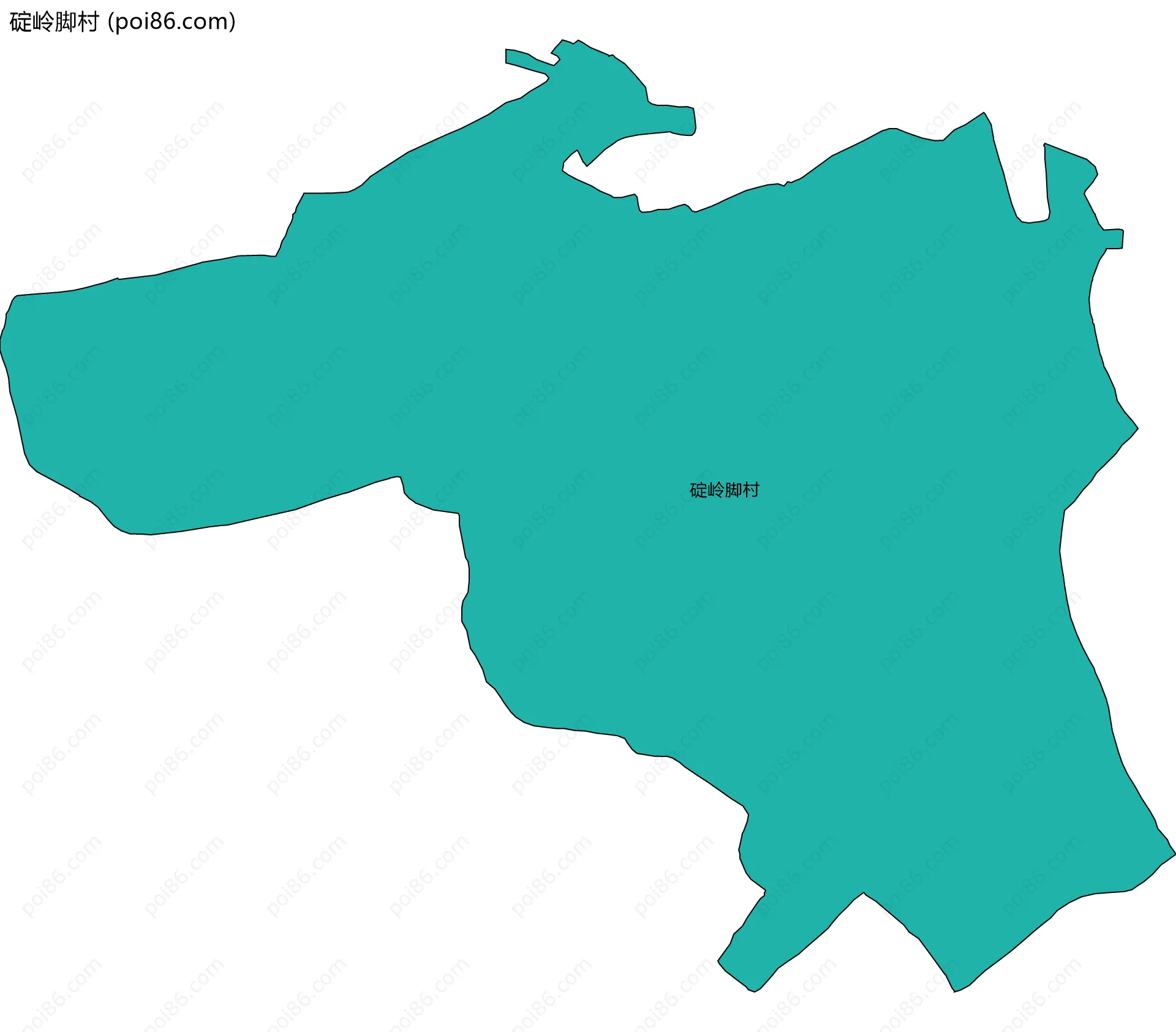 碇岭脚村边界地图