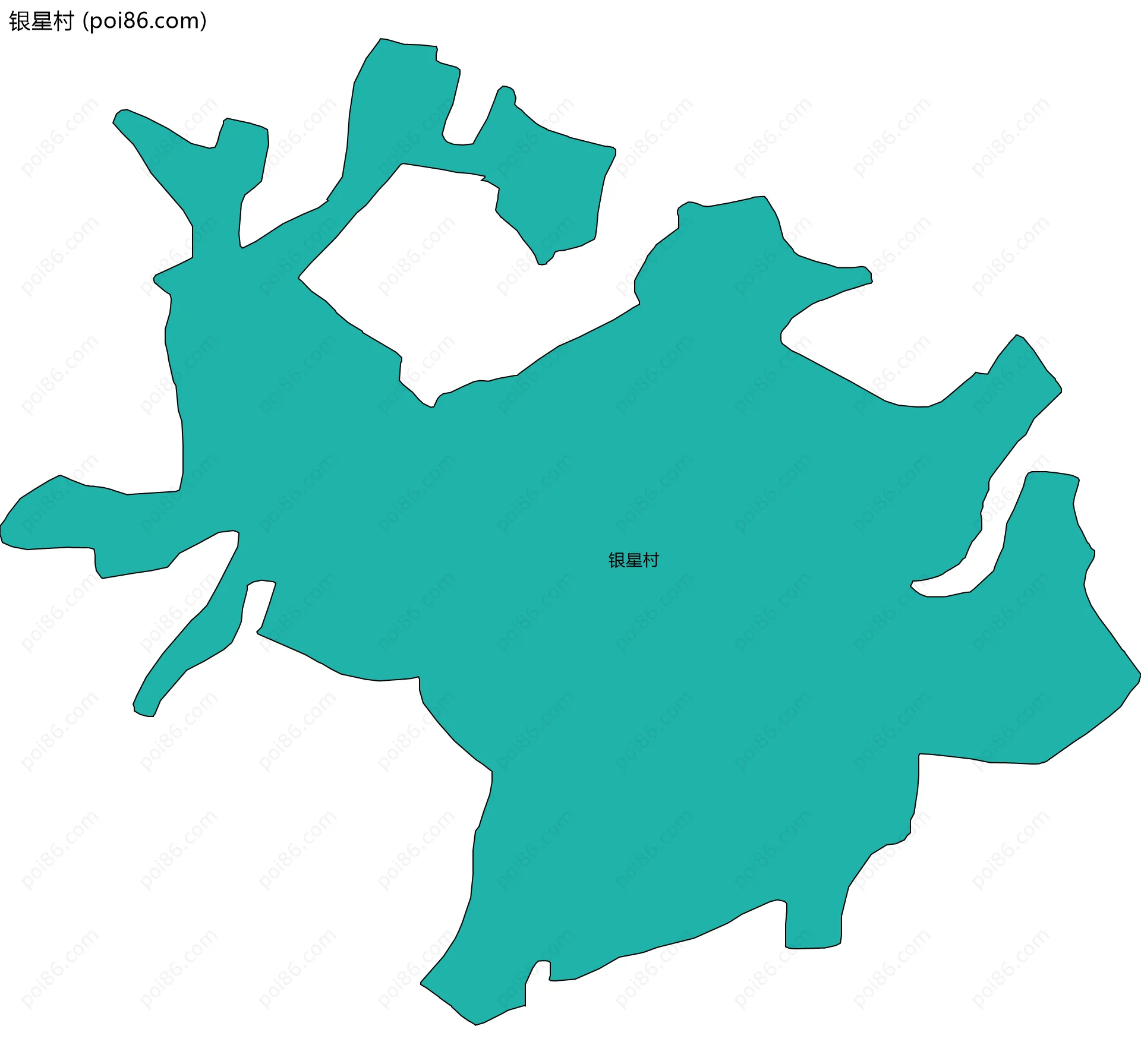 银星村边界地图