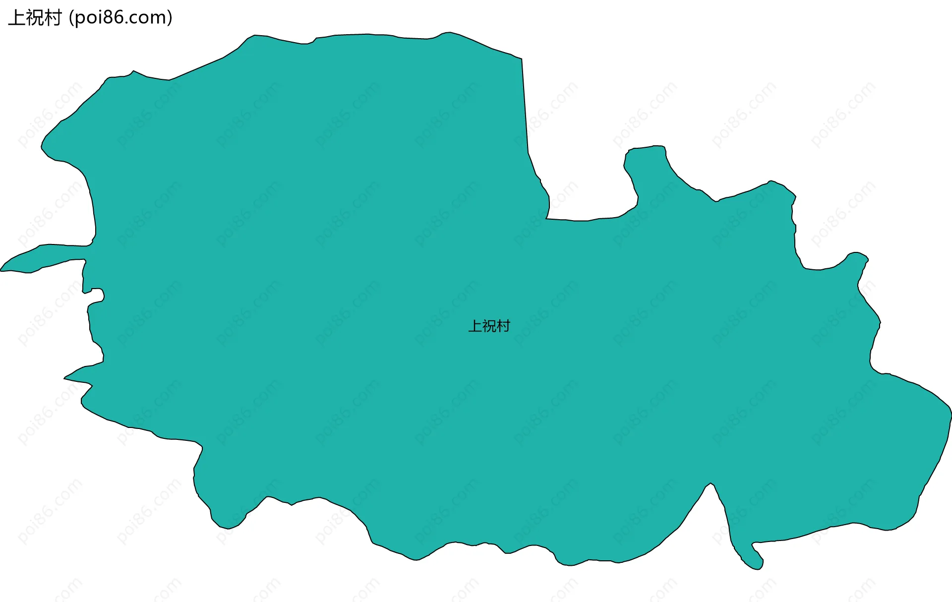 上祝村边界地图