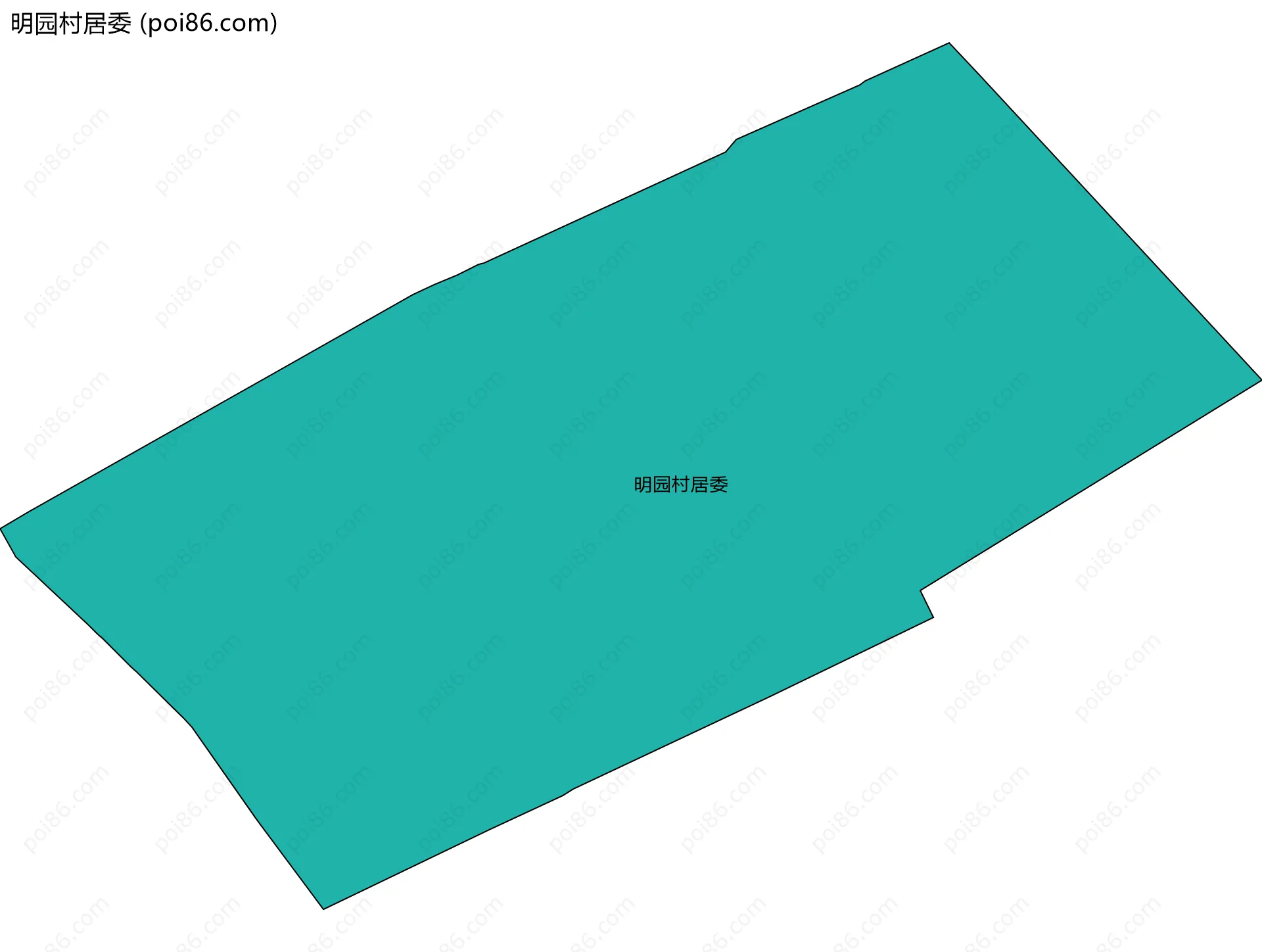 明园村居委边界地图