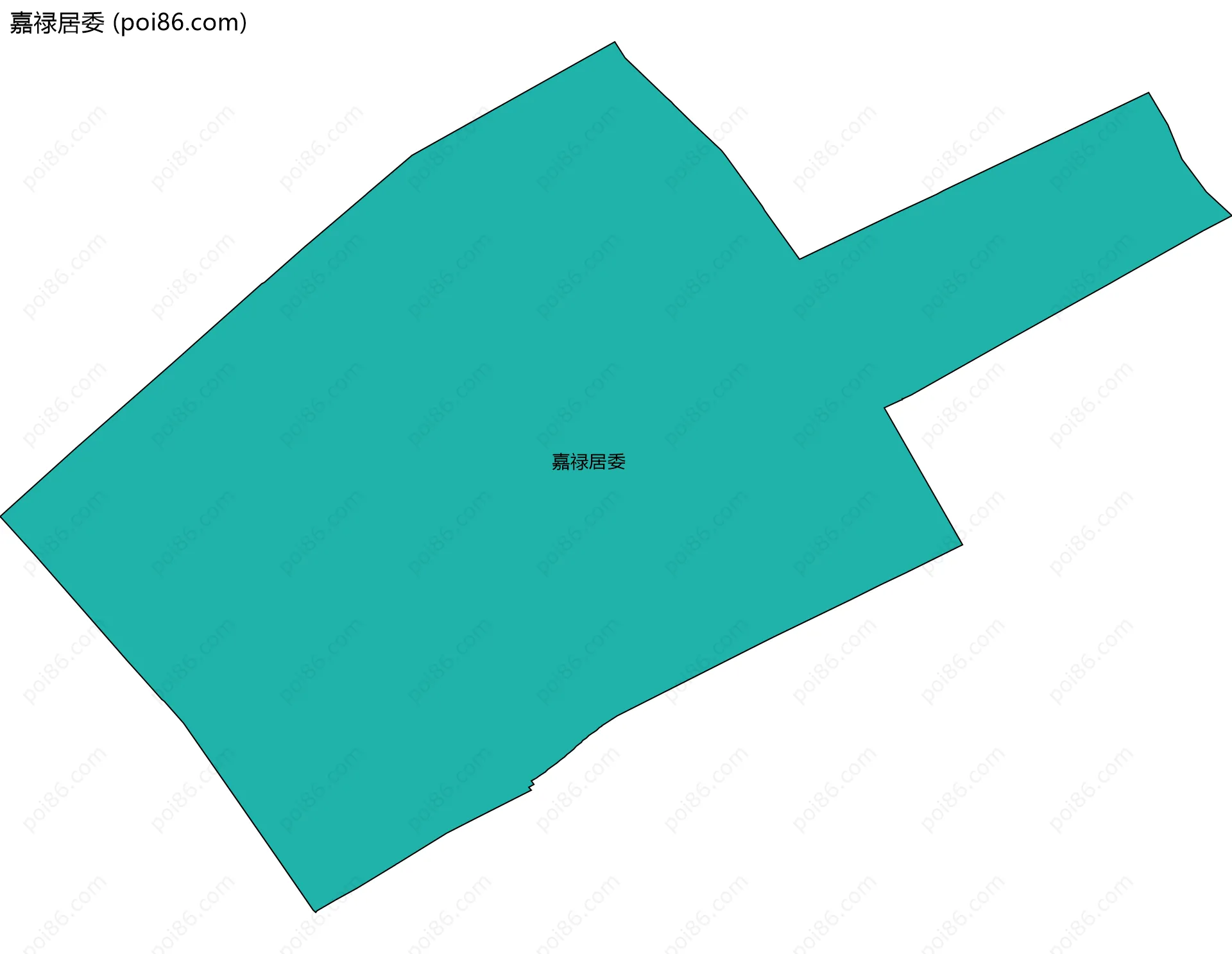 嘉禄居委边界地图