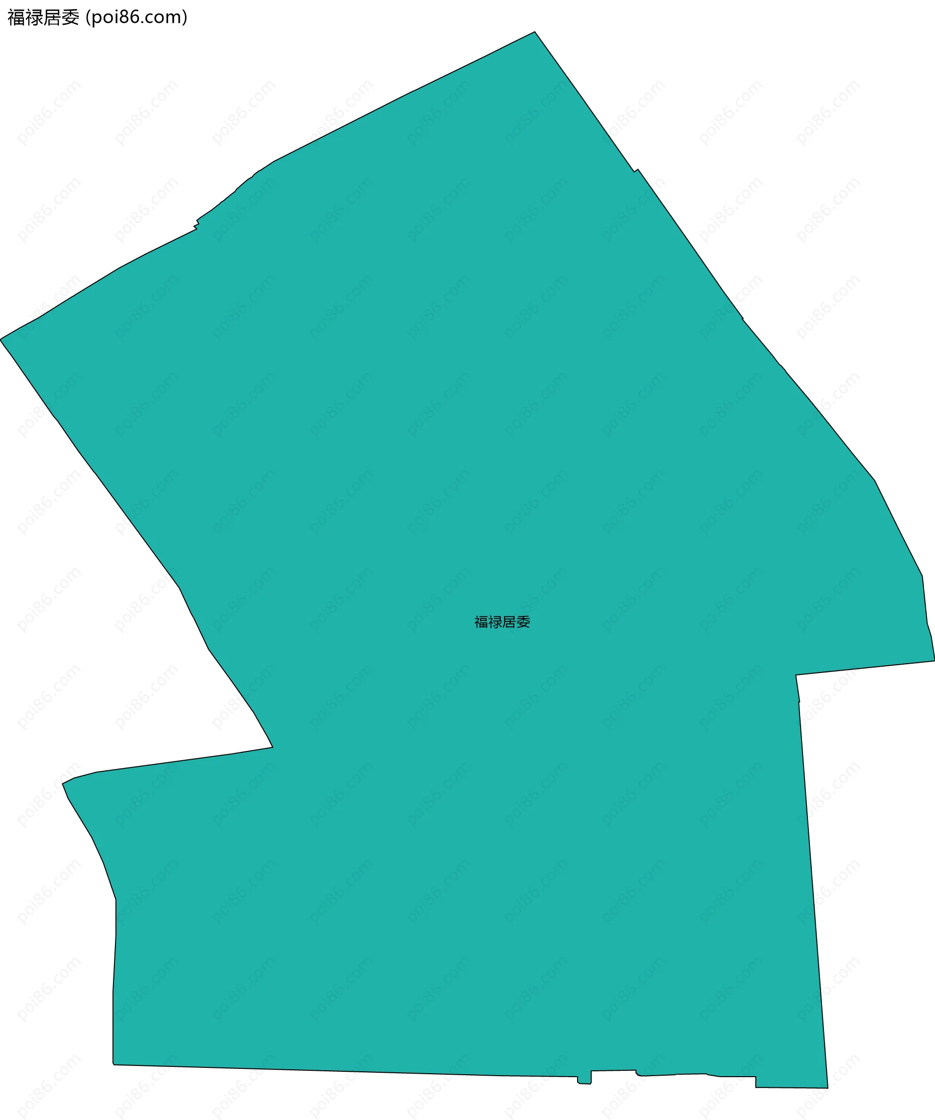 福禄居委边界地图