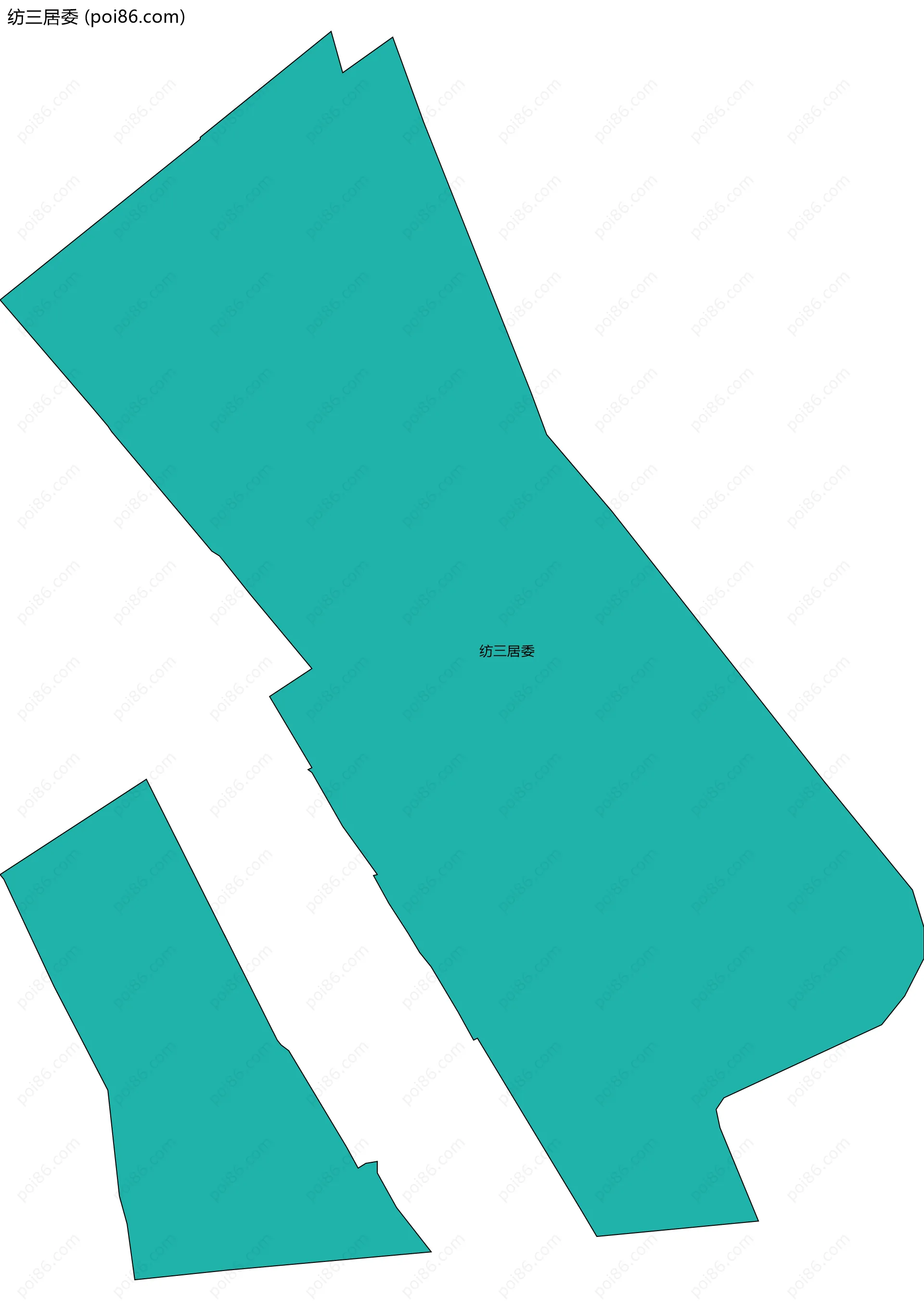 纺三居委边界地图