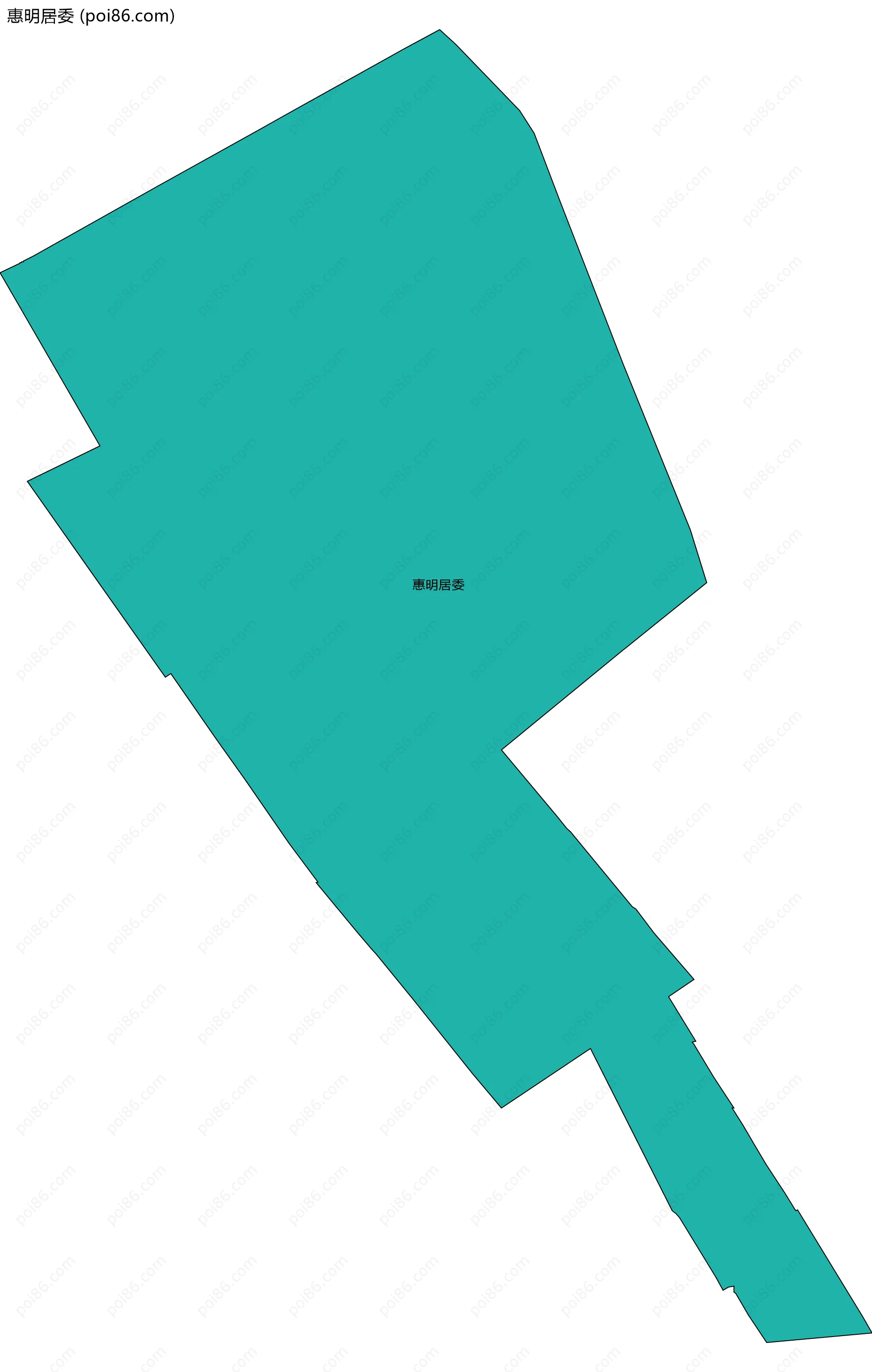 惠明居委边界地图