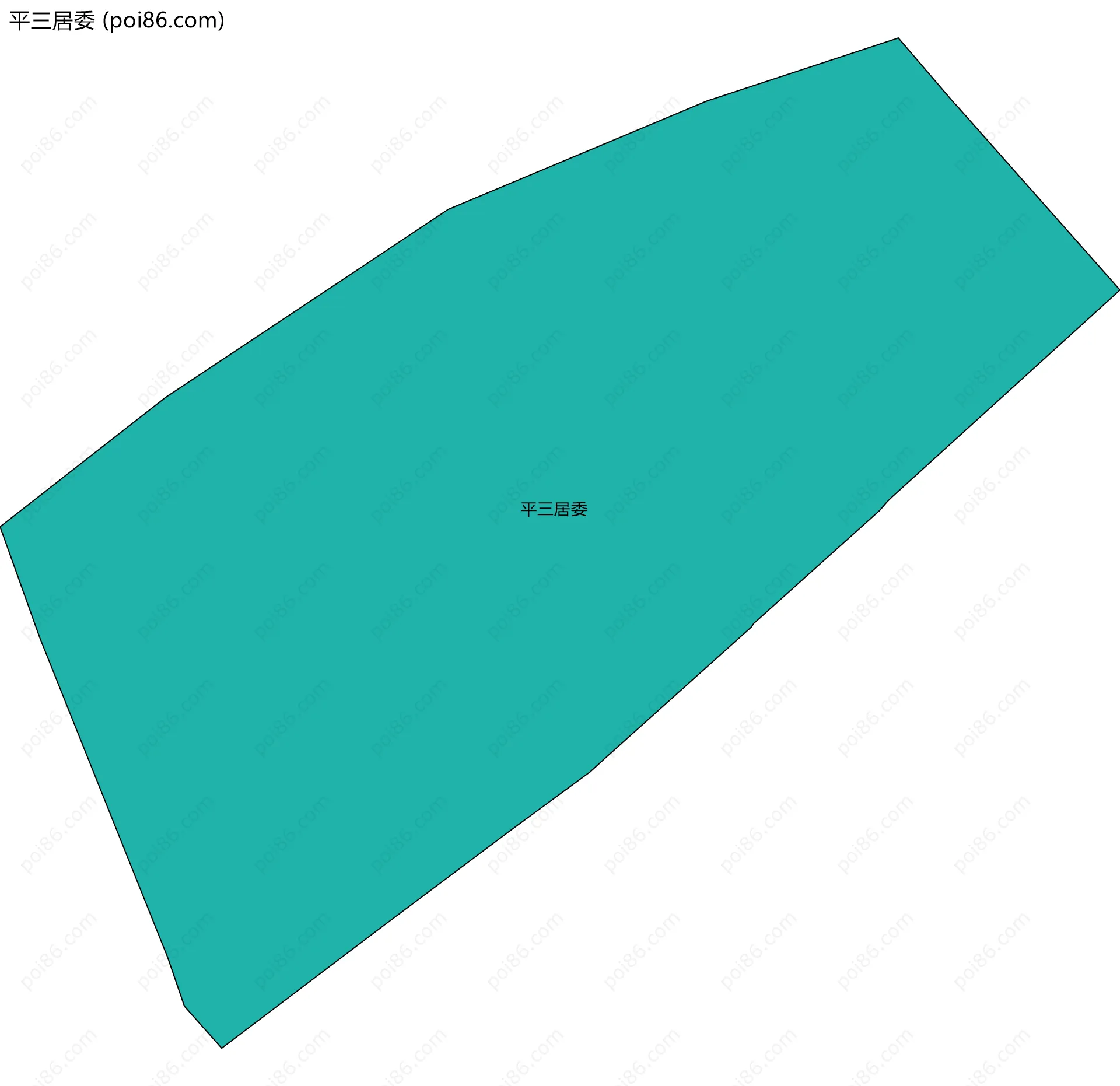 平三居委边界地图