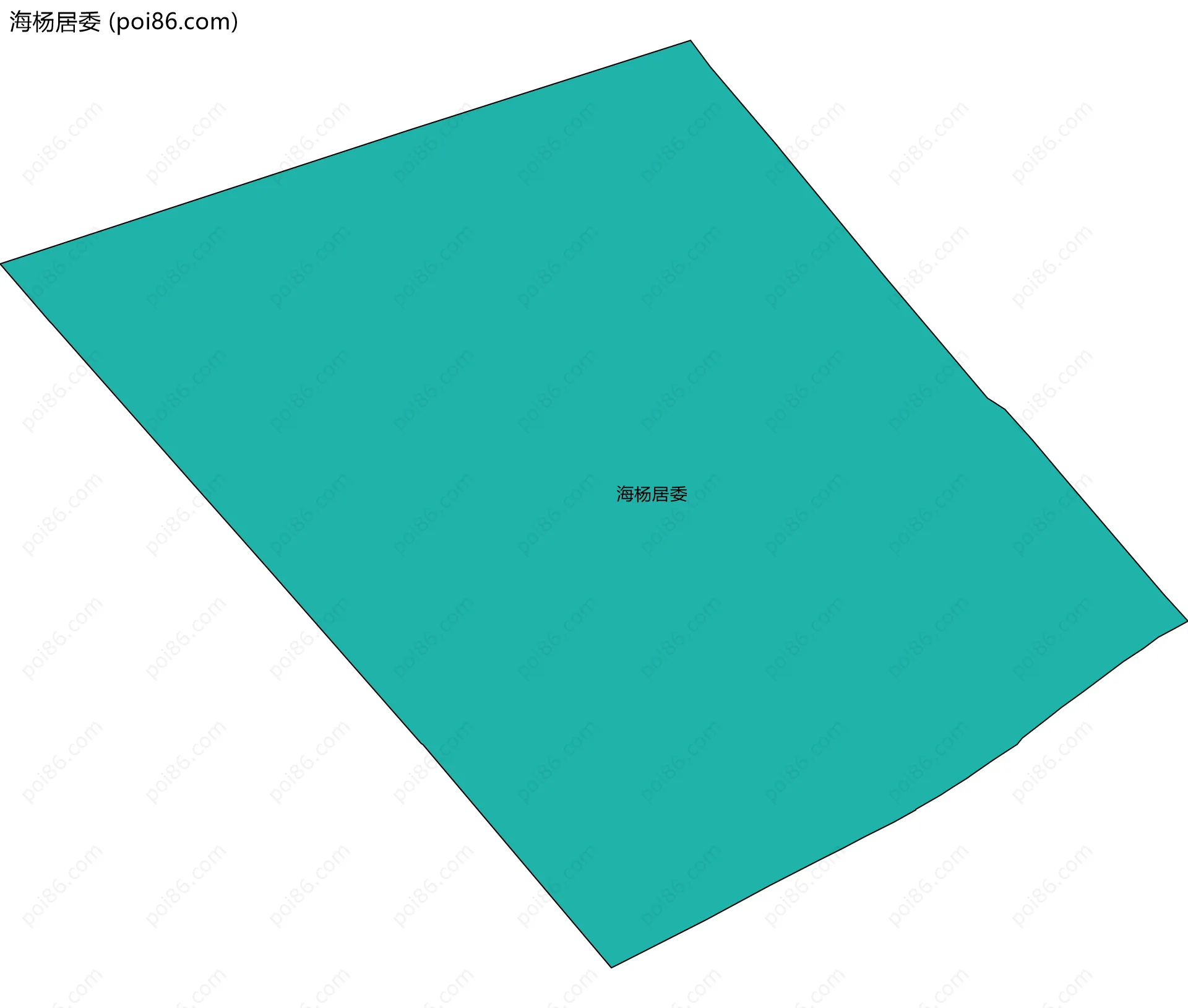 海杨居委边界地图