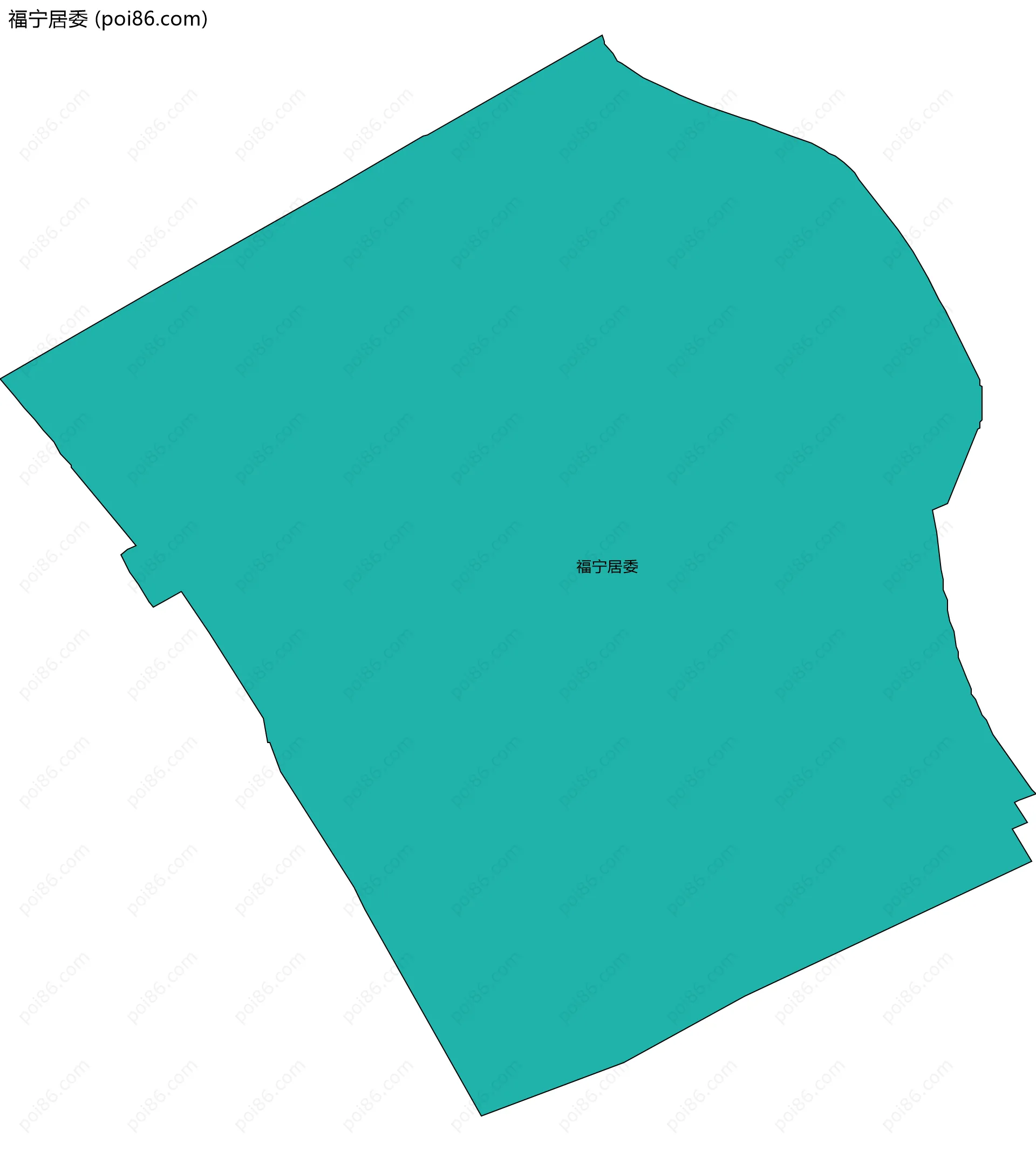 福宁居委边界地图