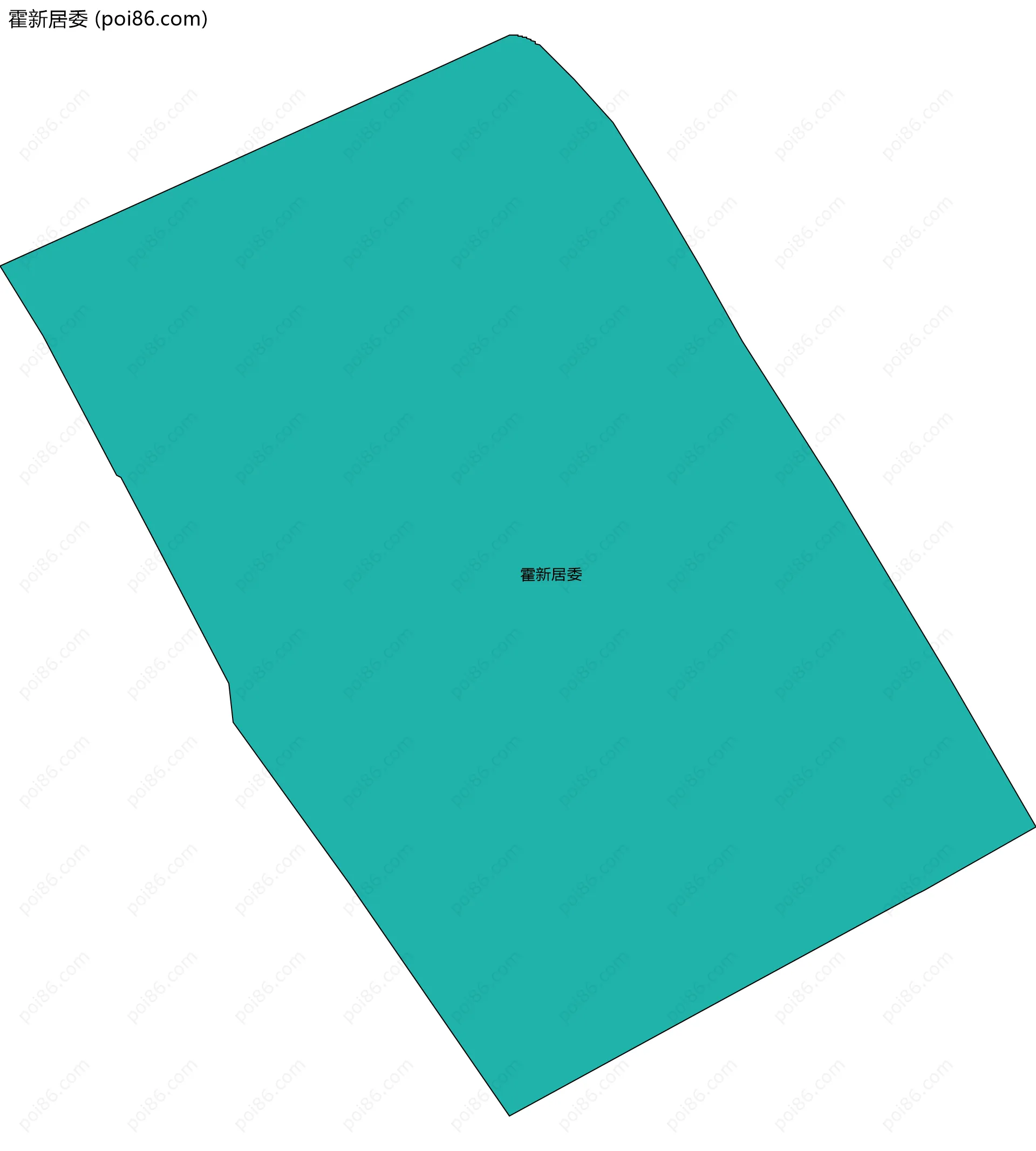 霍新居委边界地图