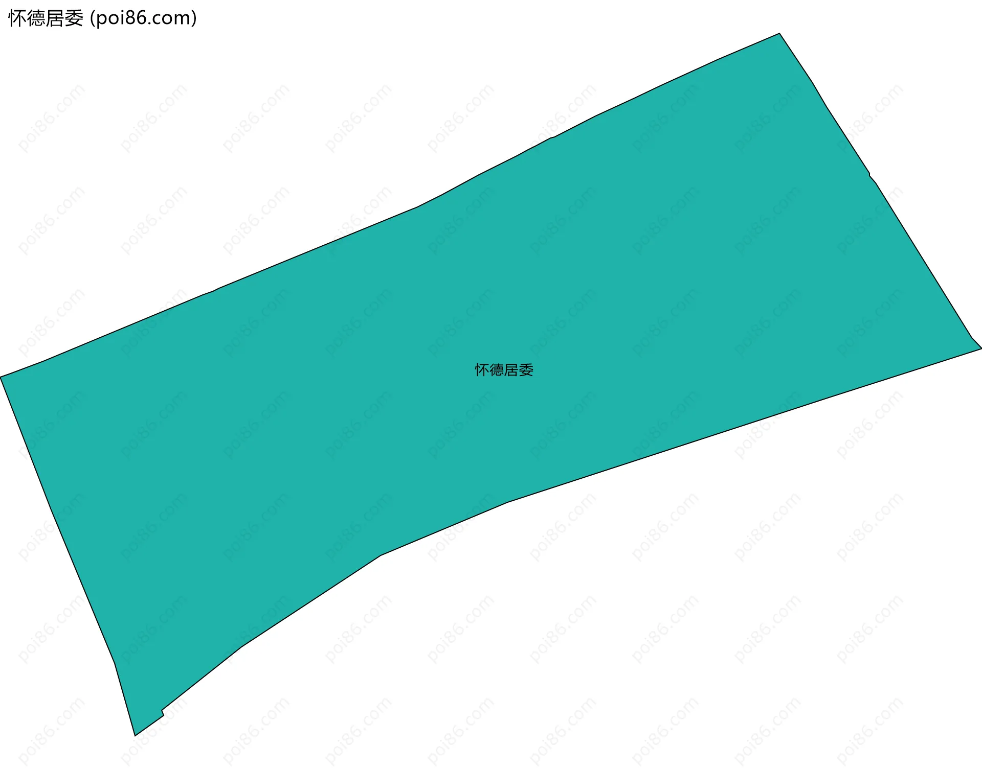怀德居委边界地图