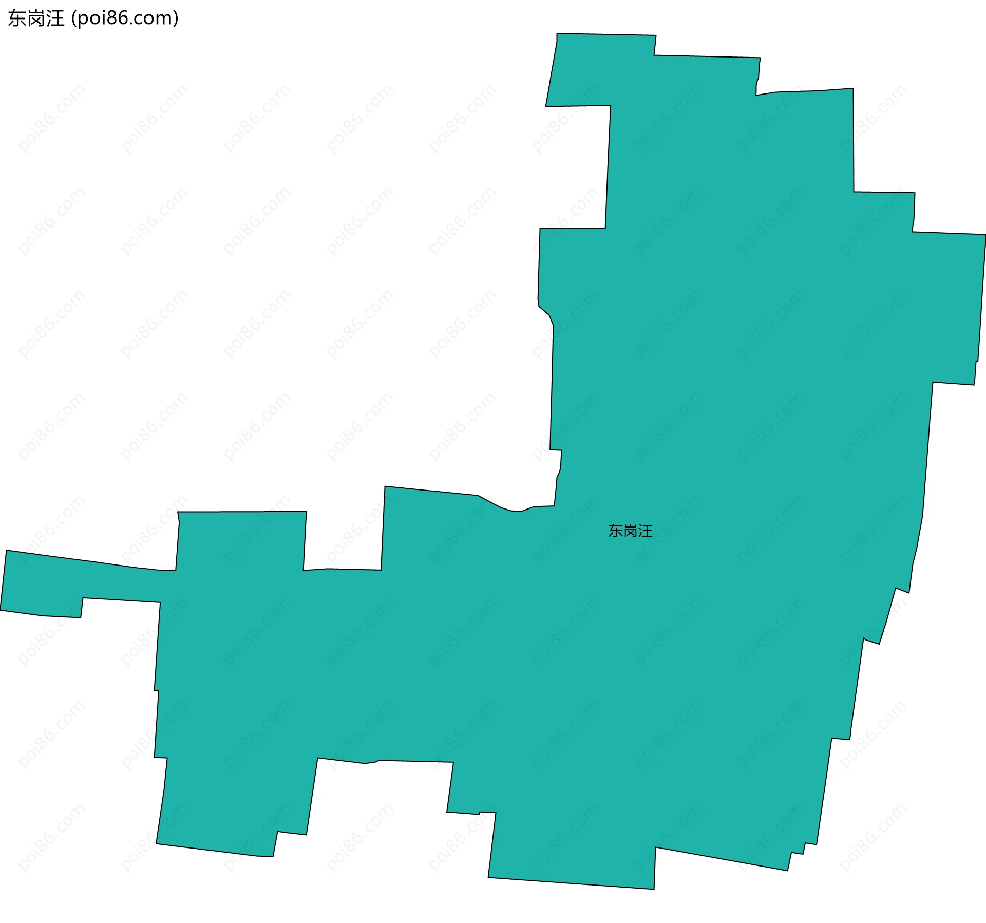 东岗汪边界地图