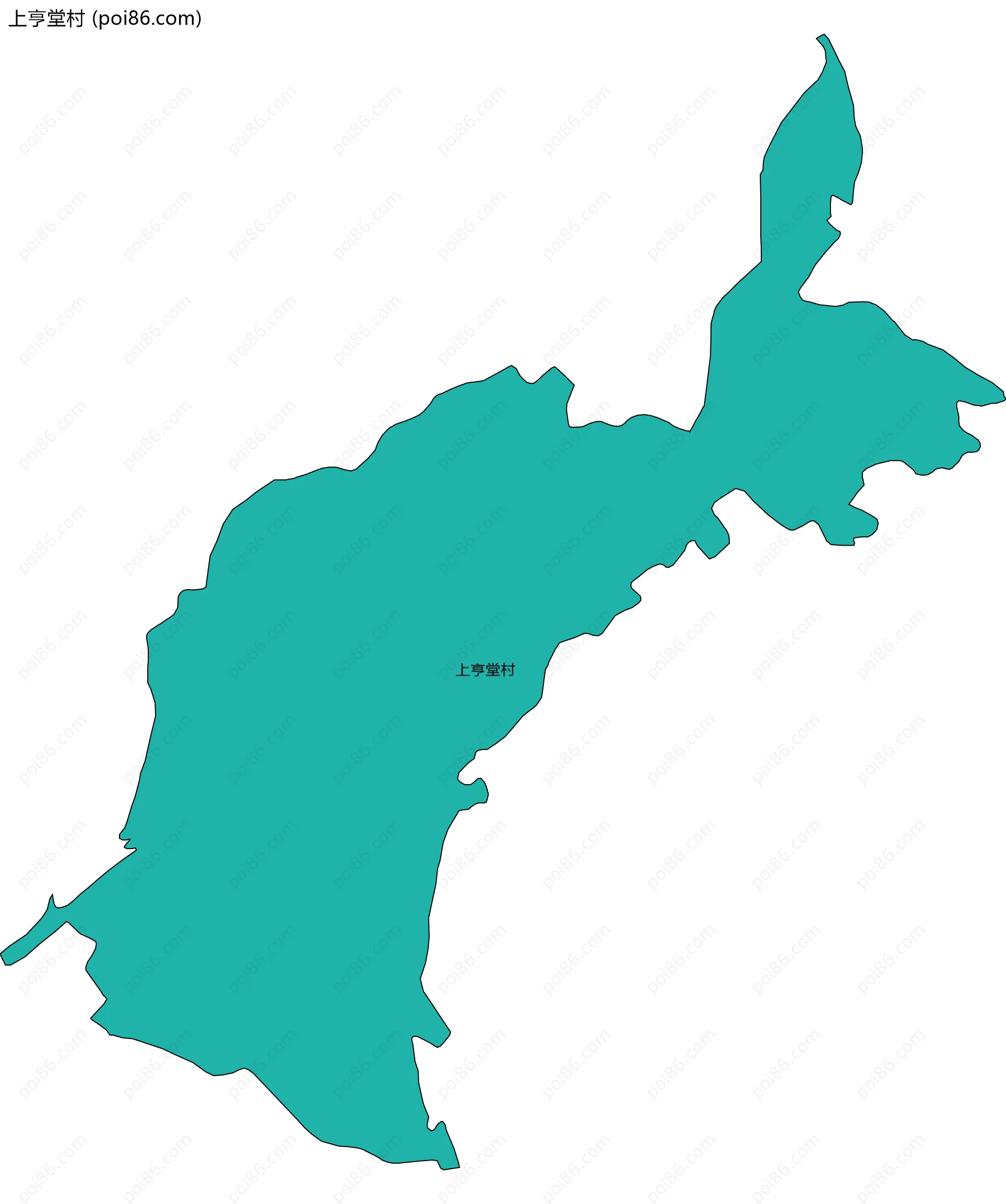 上亨堂村边界地图