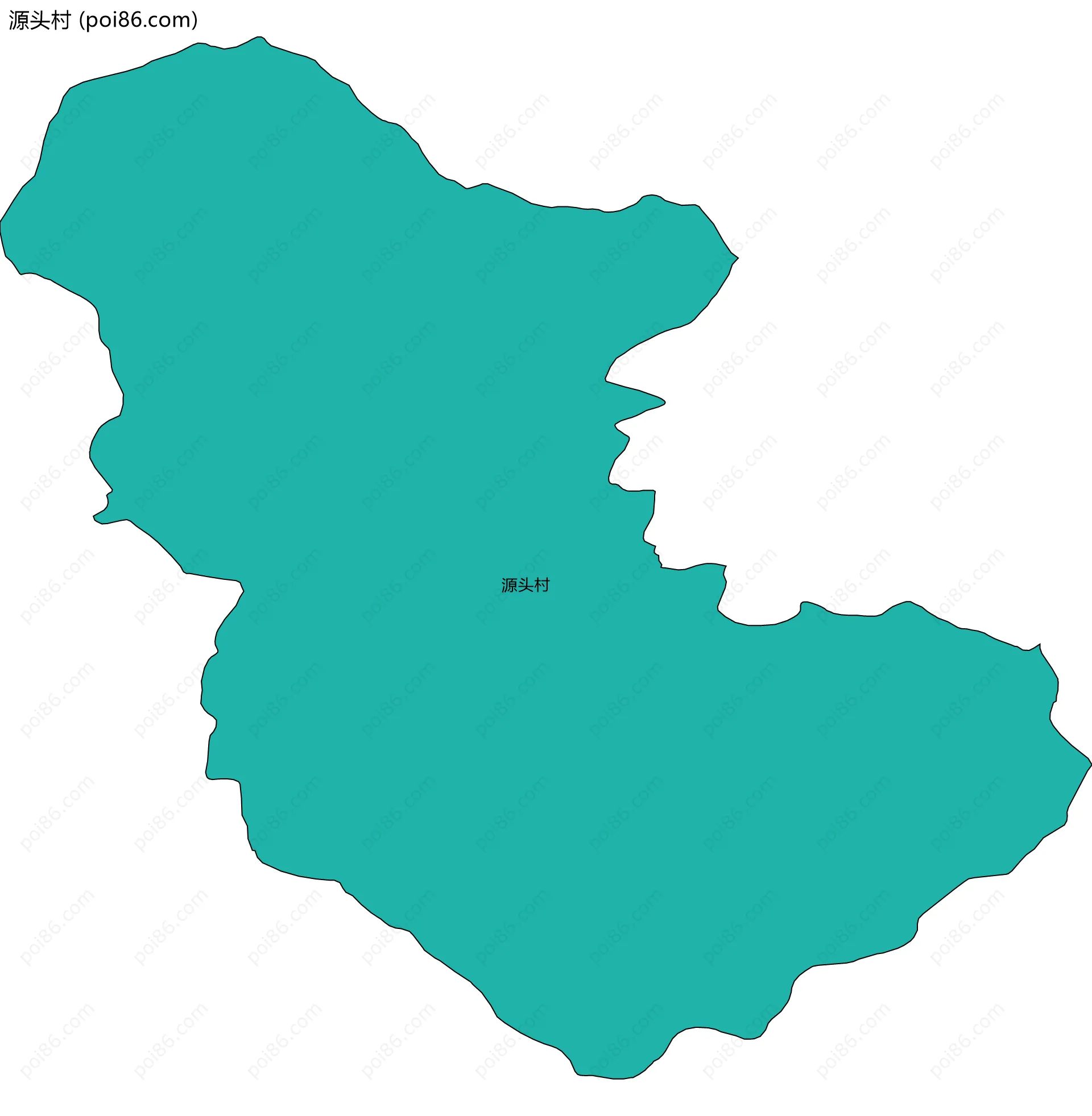源头村边界地图