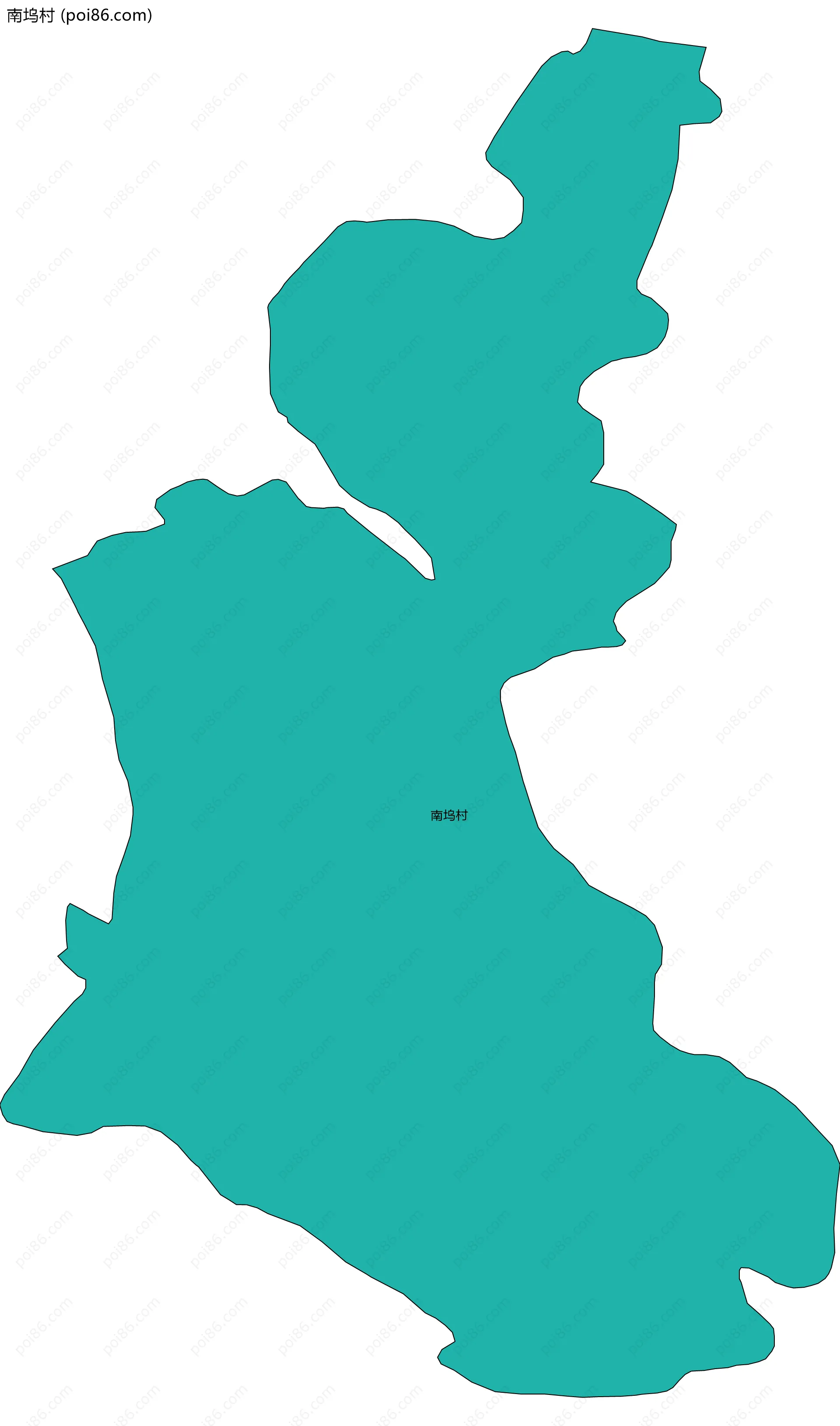 南坞村边界地图