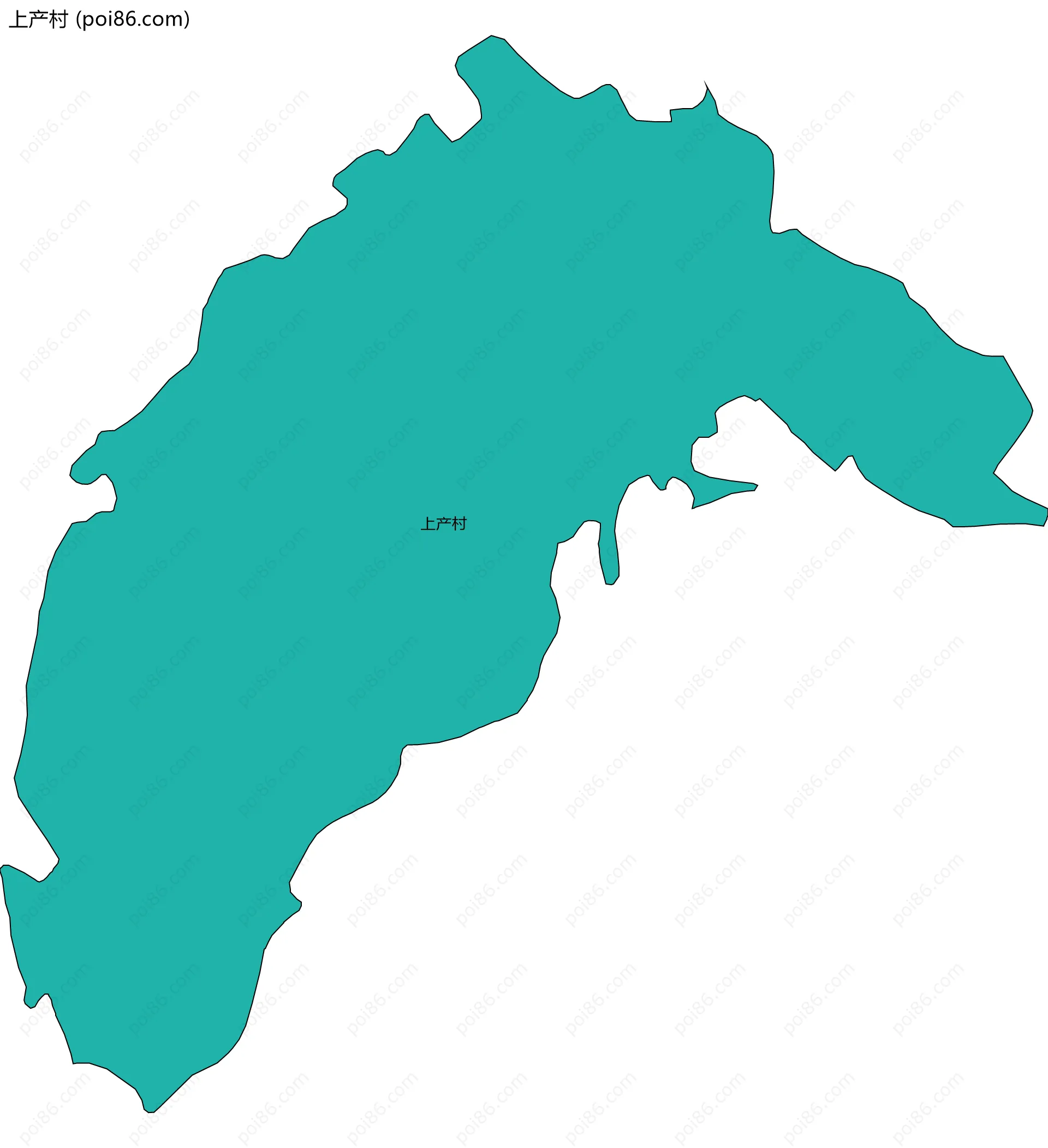 上产村边界地图