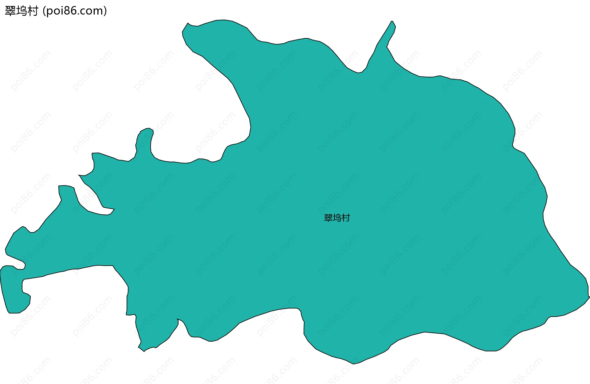 翠坞村边界地图