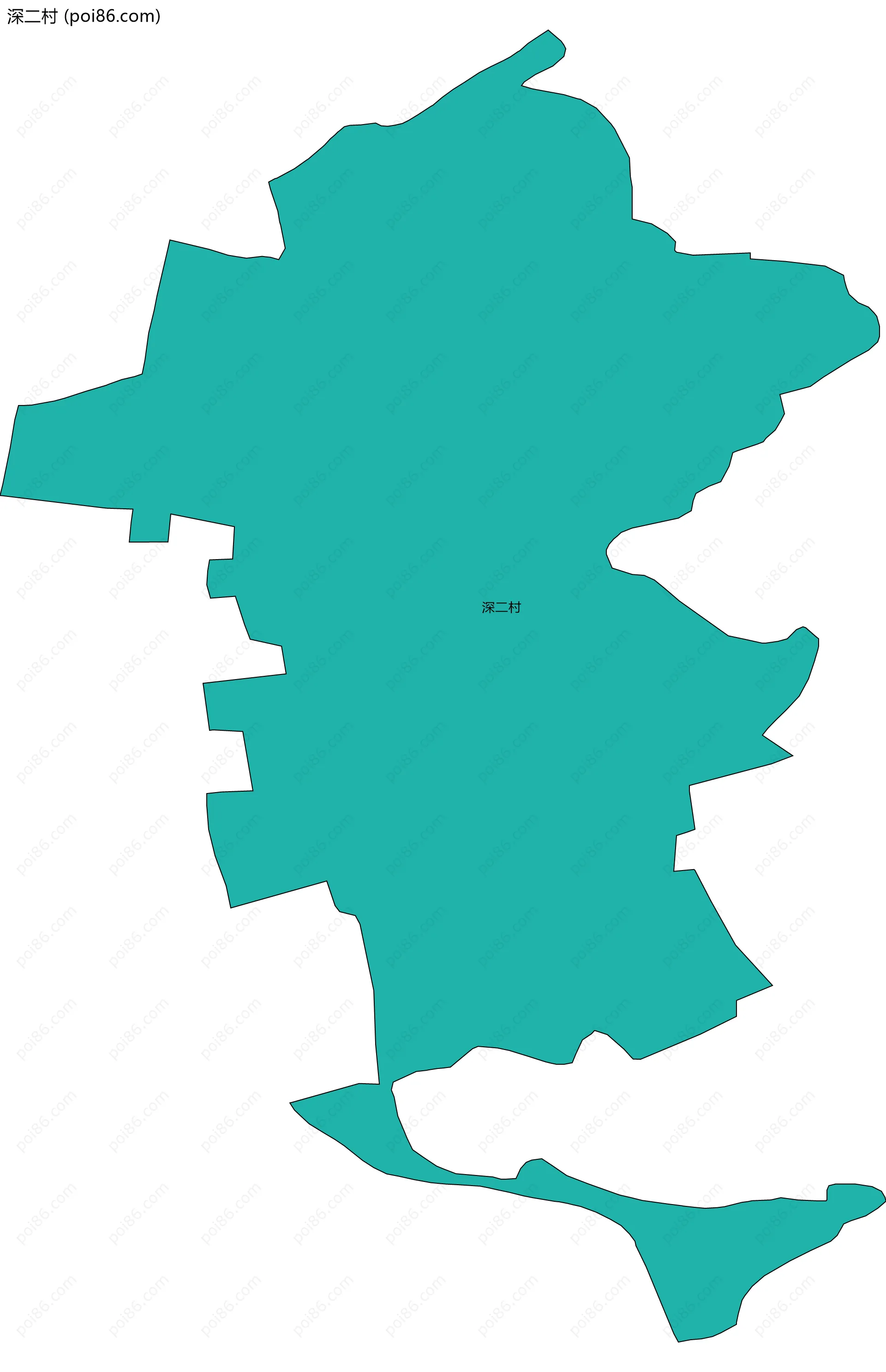 深二村边界地图