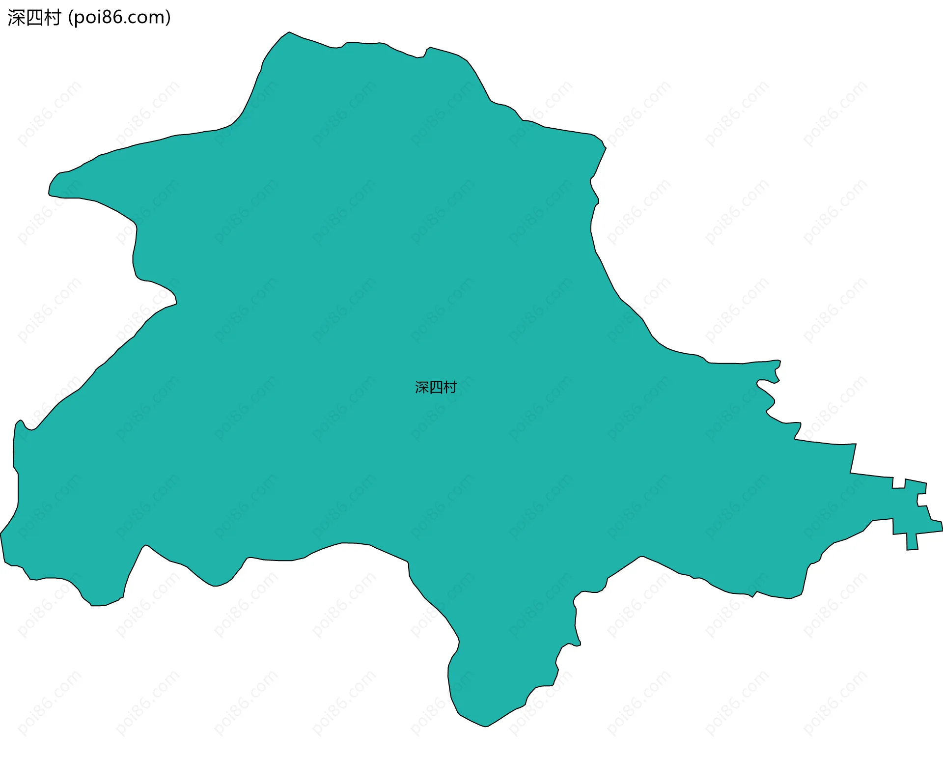 深四村边界地图