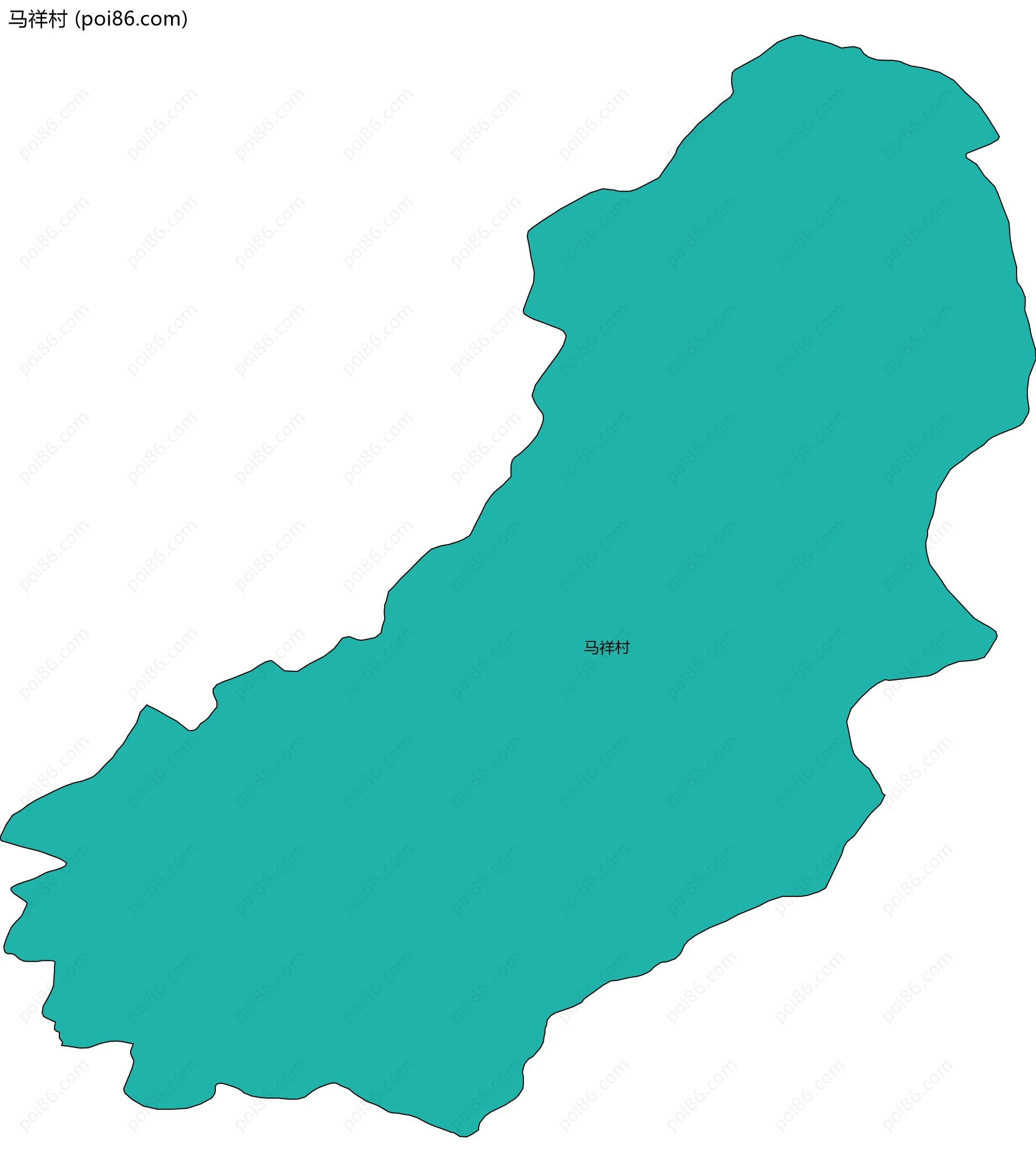 马祥村边界地图