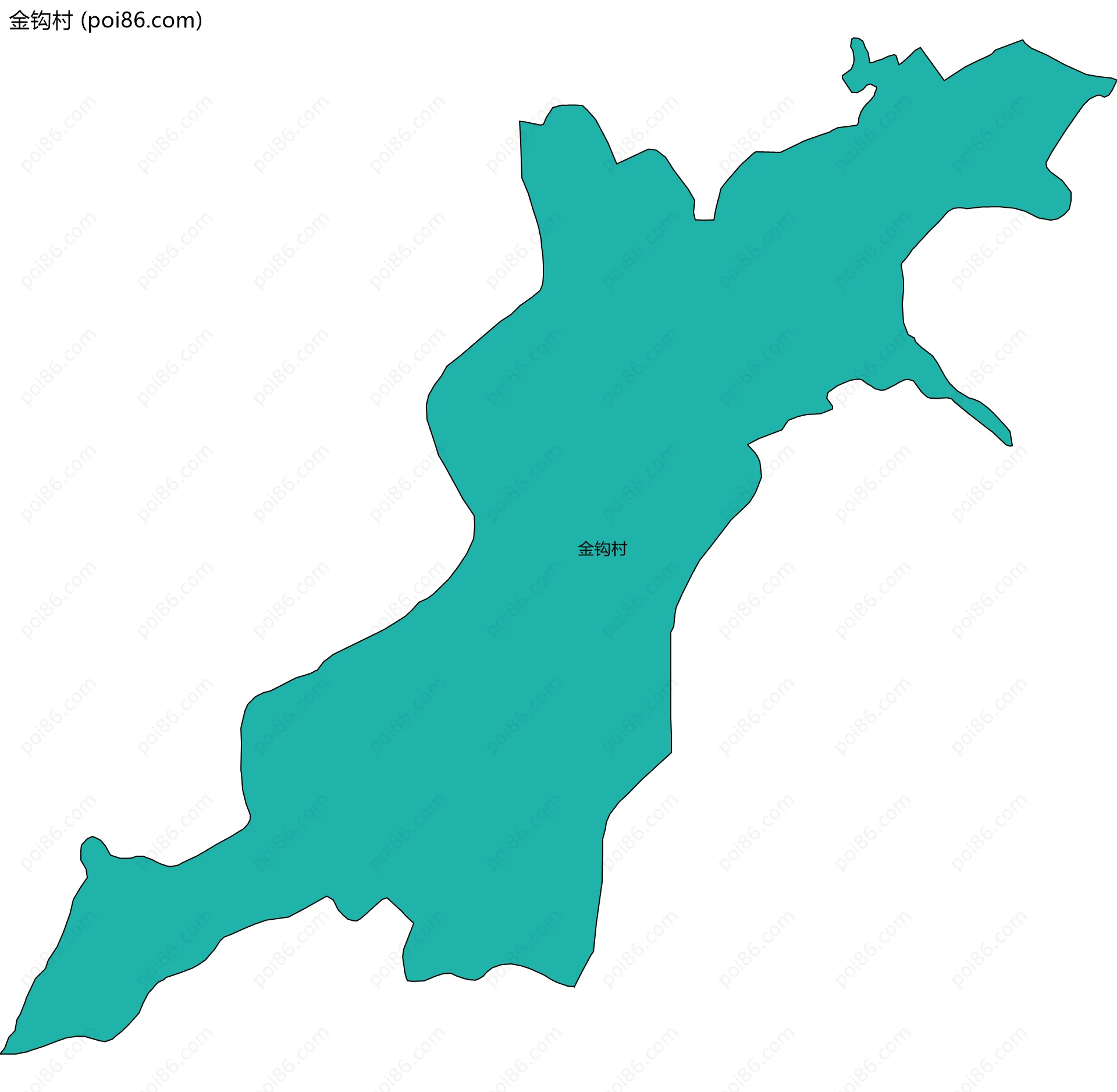 金钩村边界地图