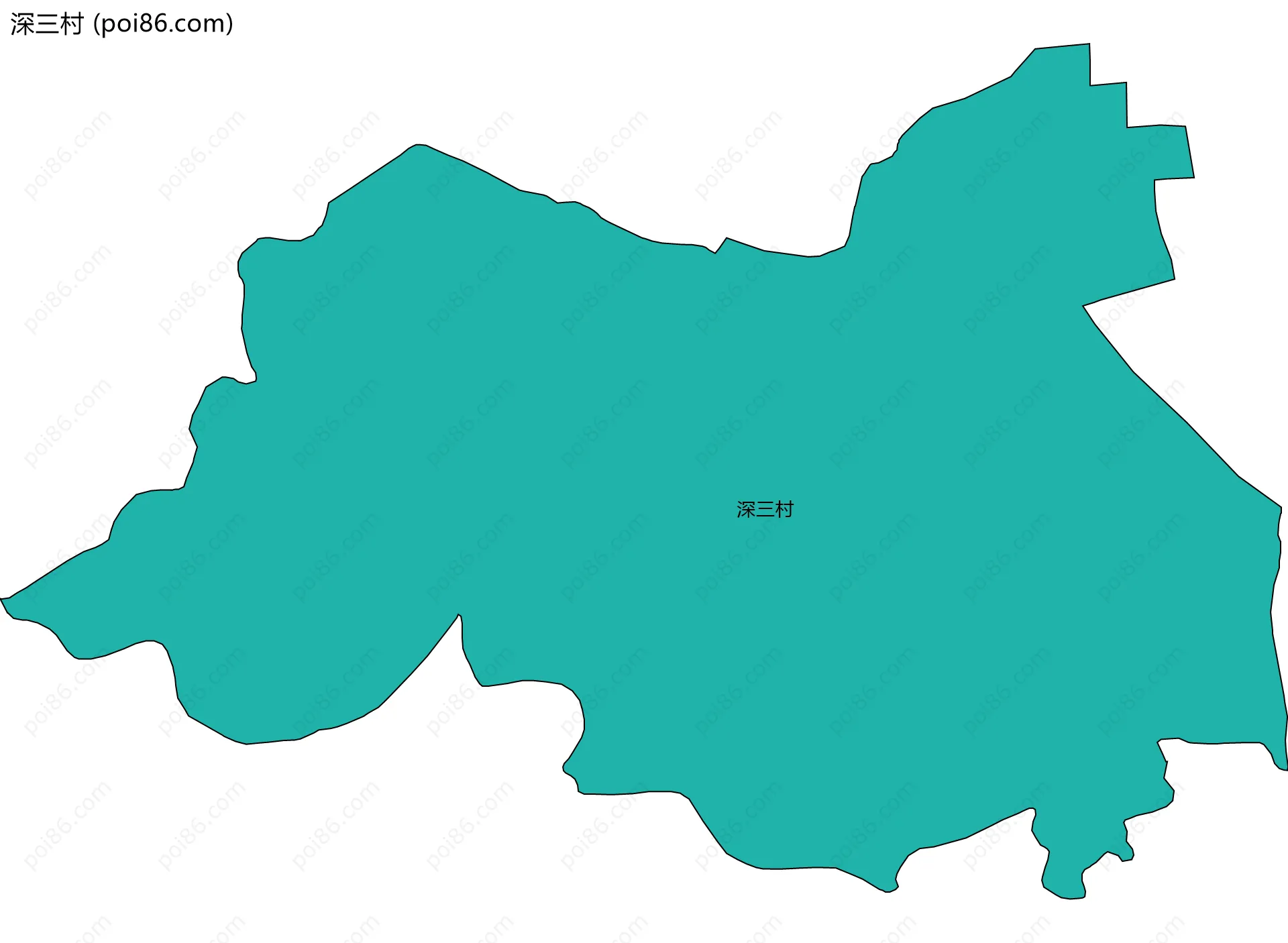 深三村边界地图