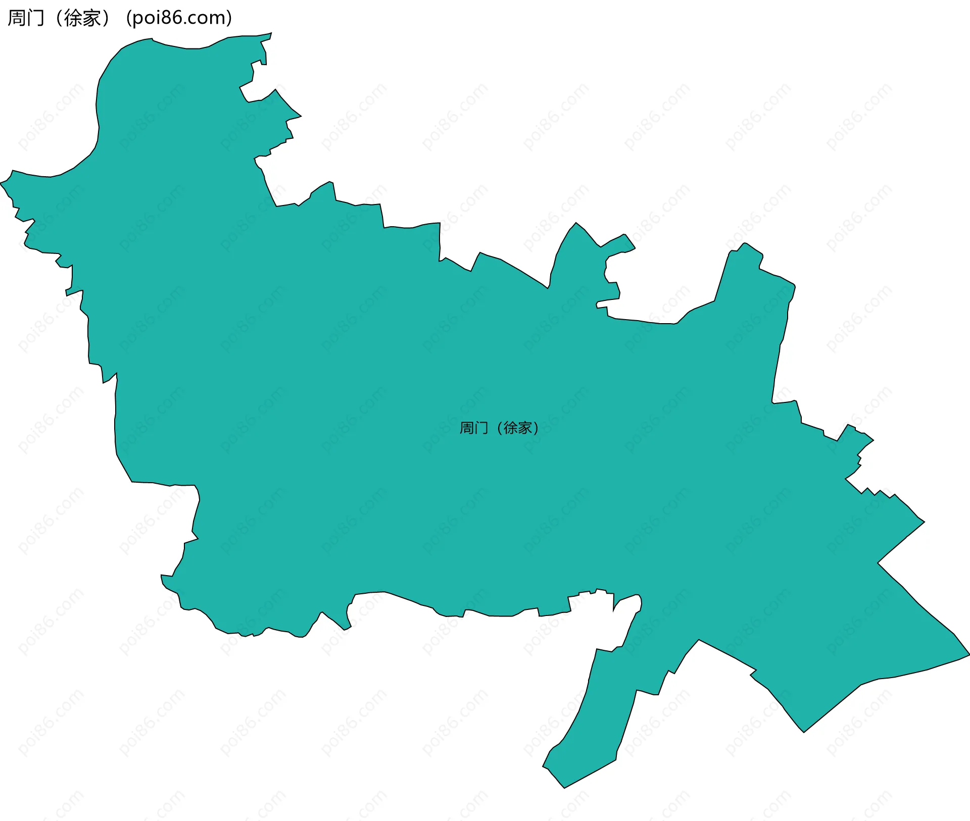 周门（徐家）边界地图