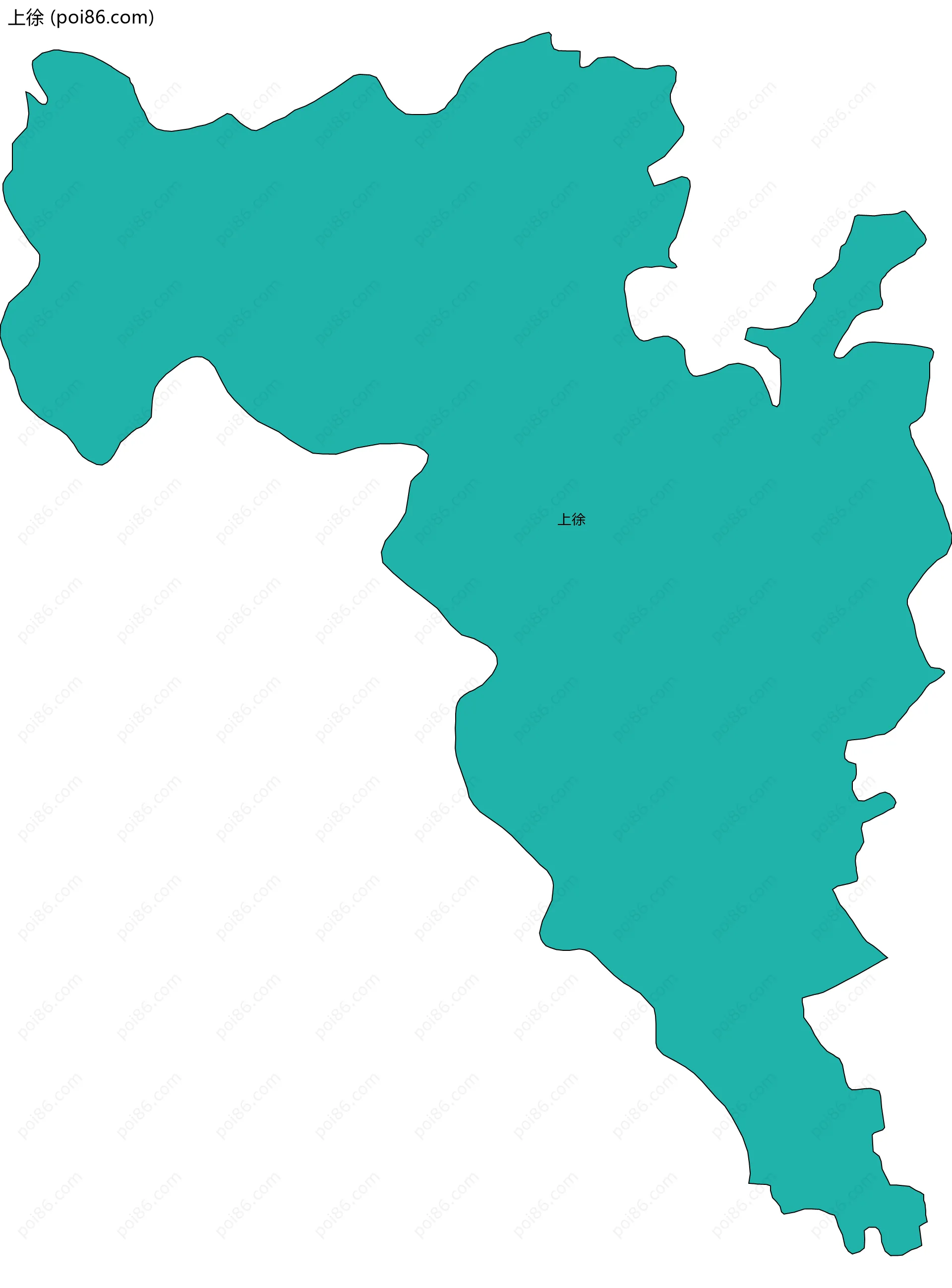 上徐边界地图