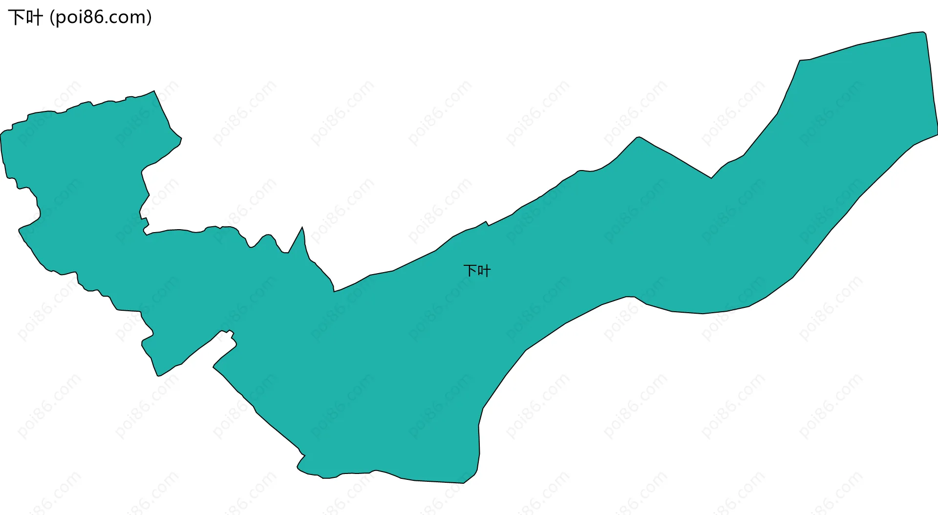 下叶边界地图