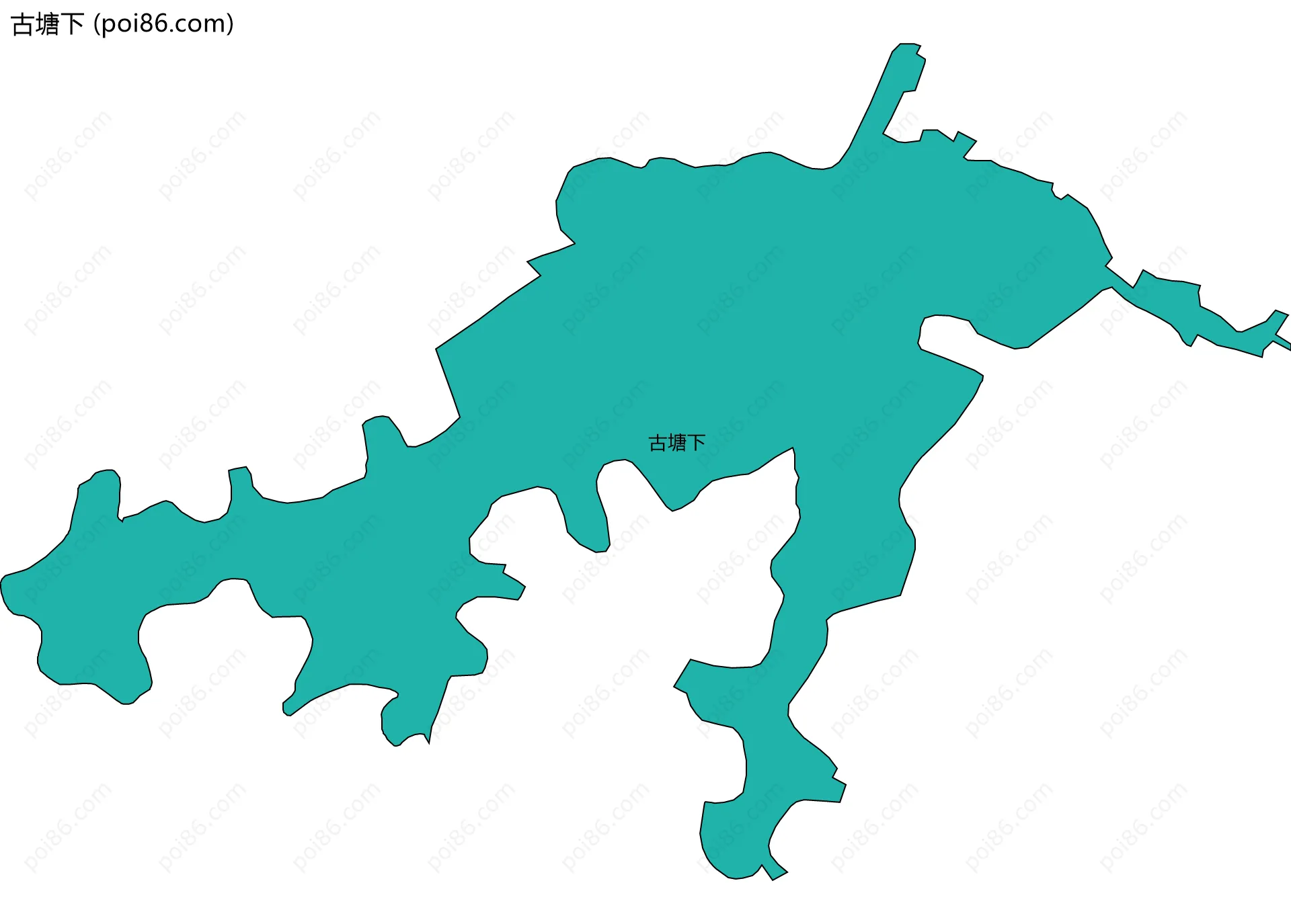 古塘下边界地图