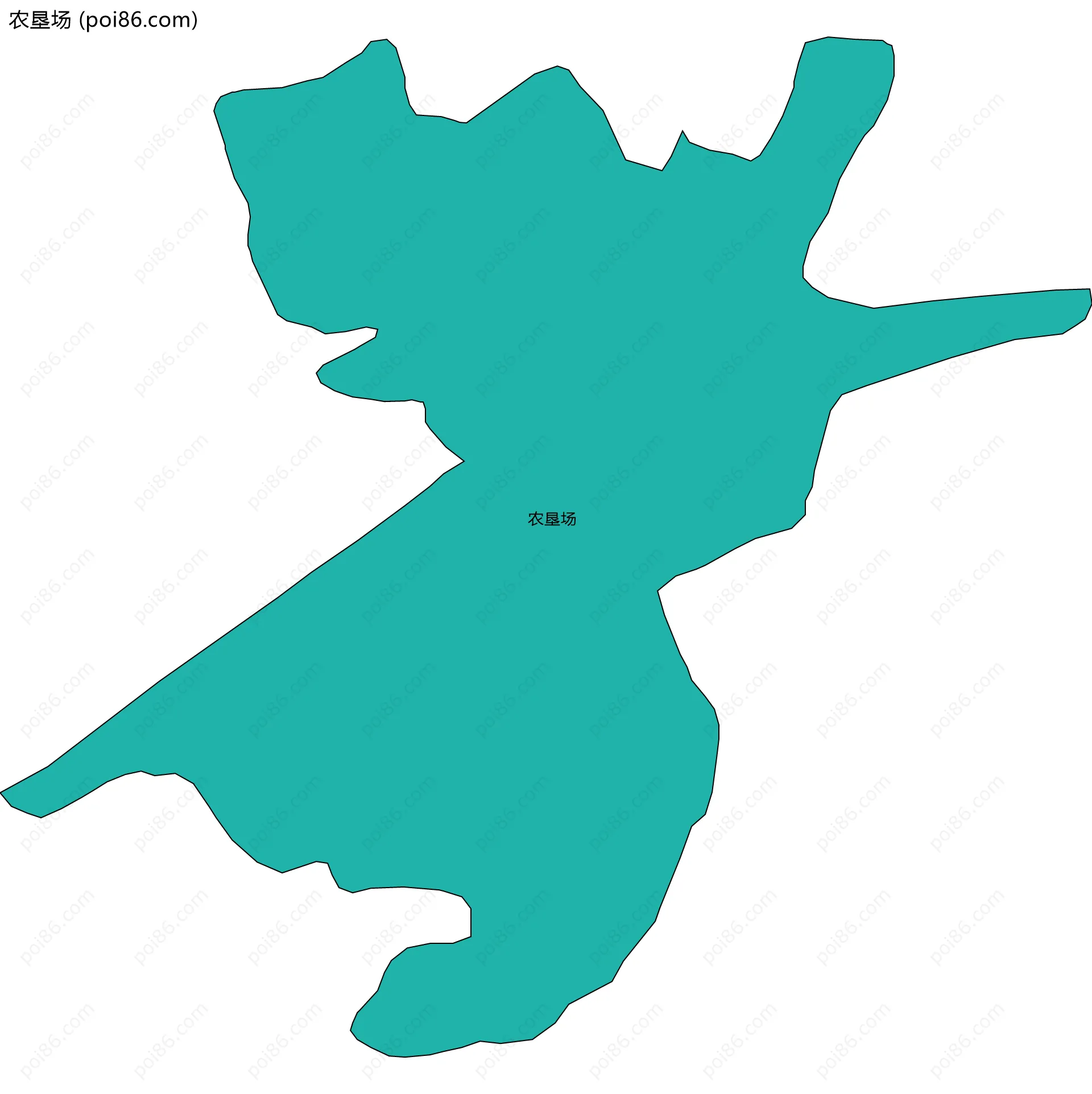 农垦场边界地图
