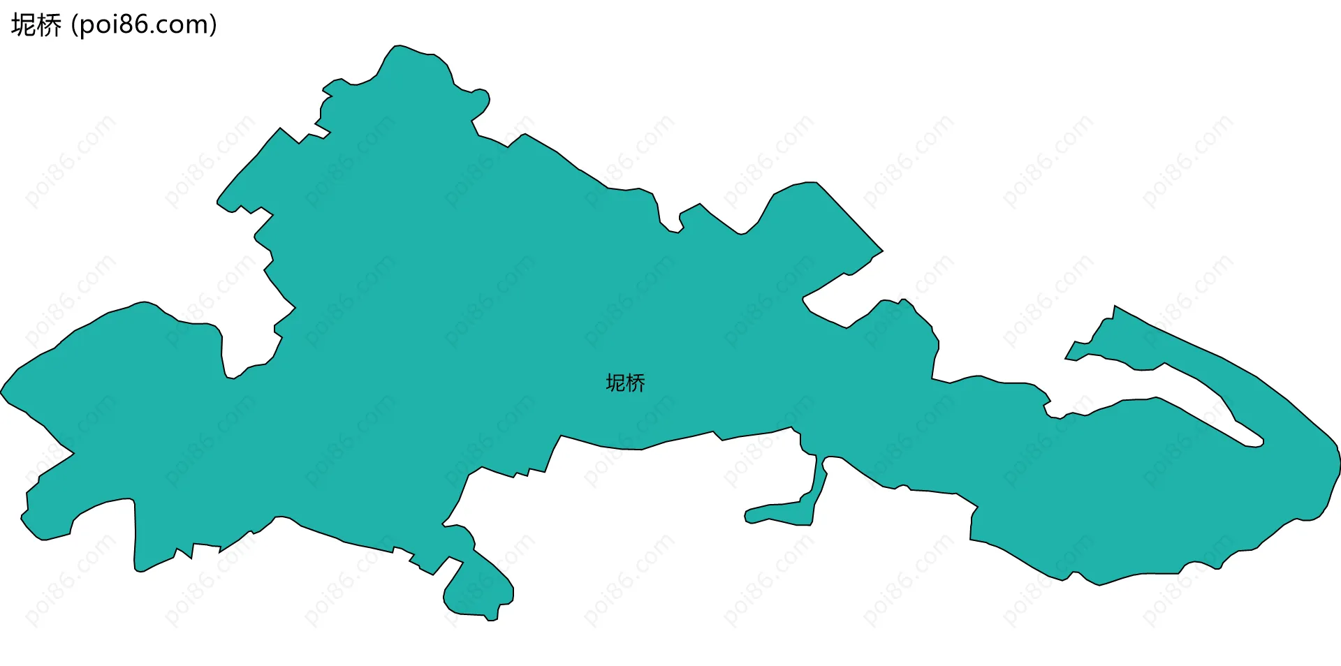 坭桥边界地图