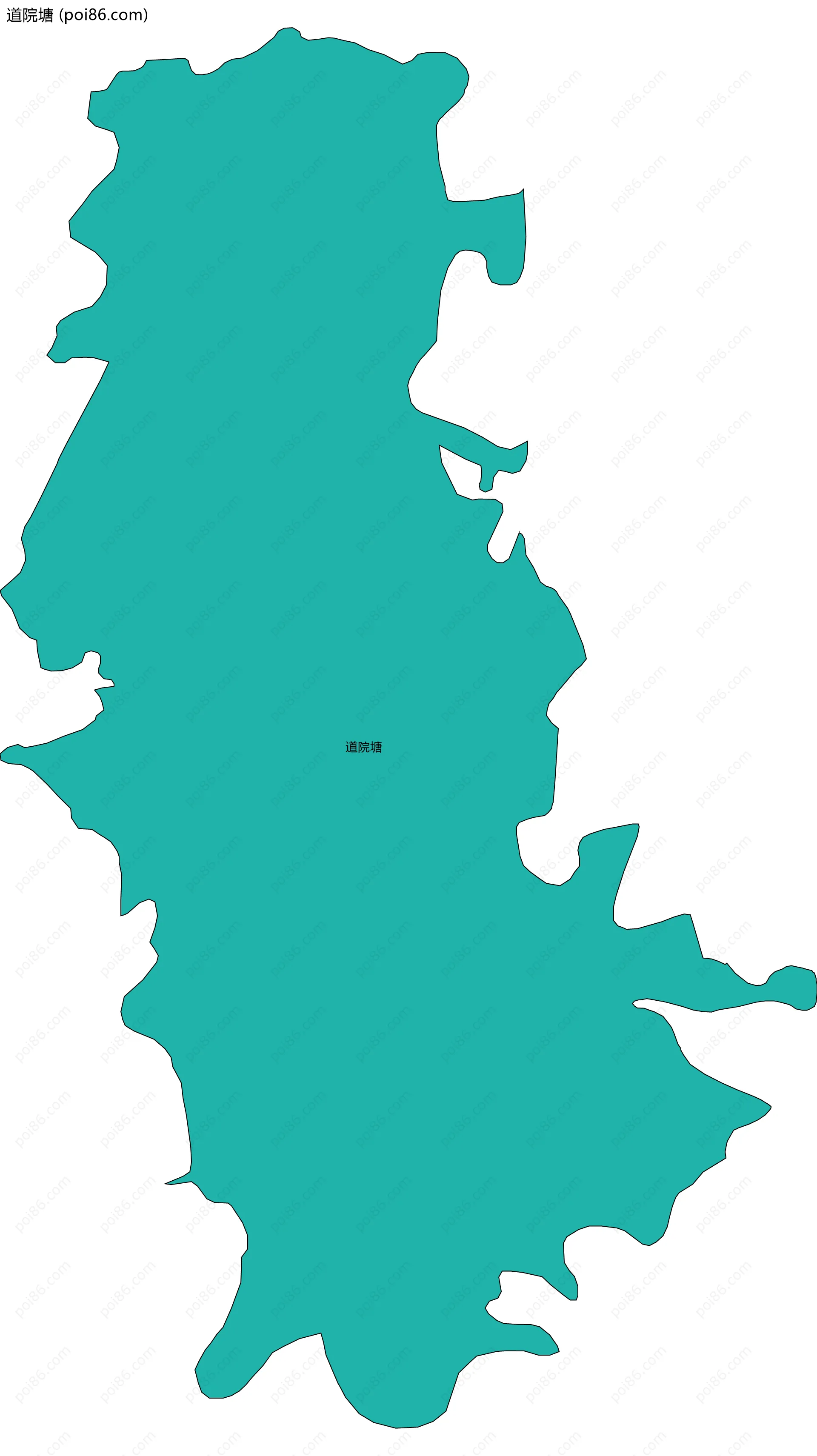 道院塘边界地图