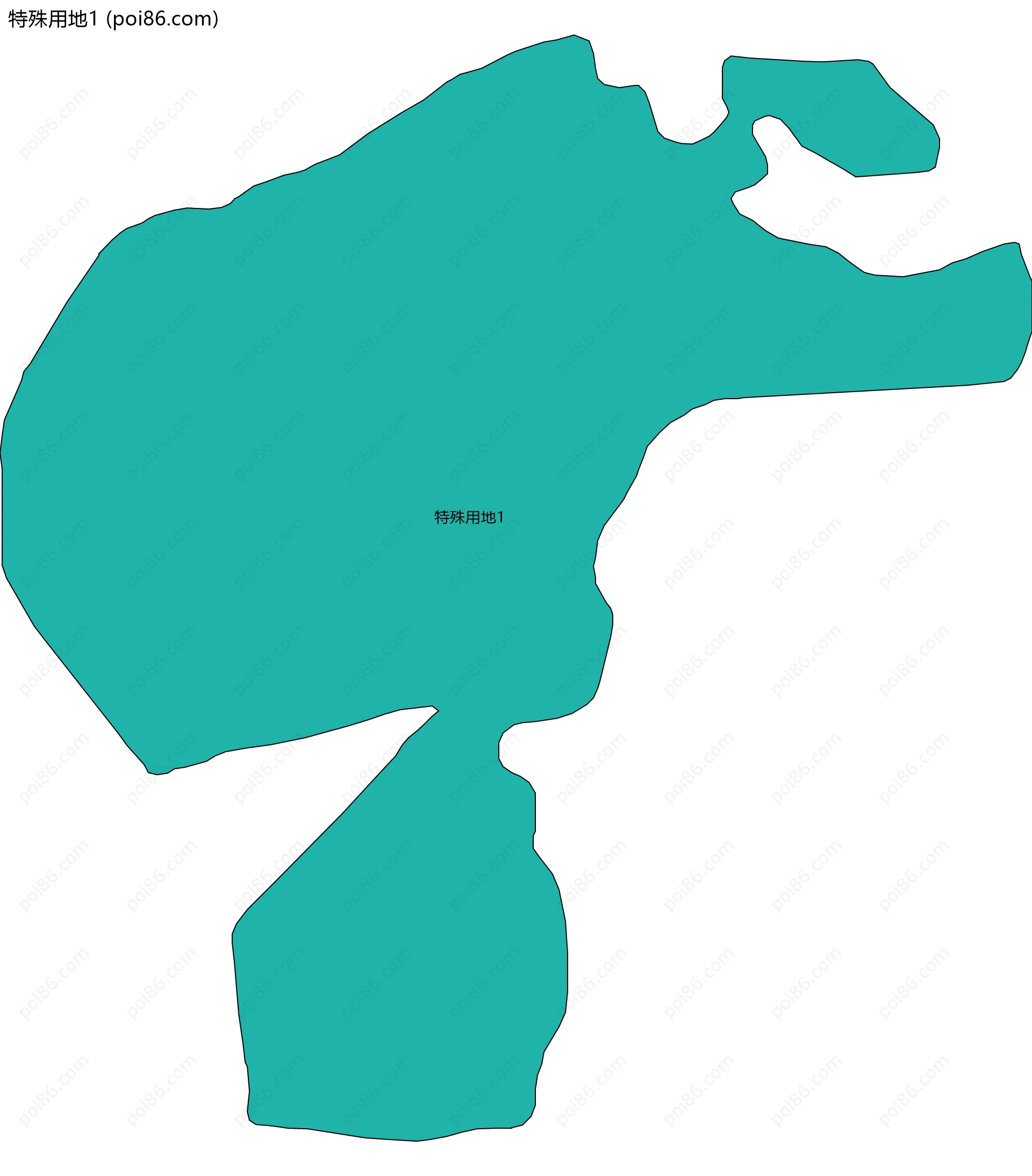 特殊用地1边界地图